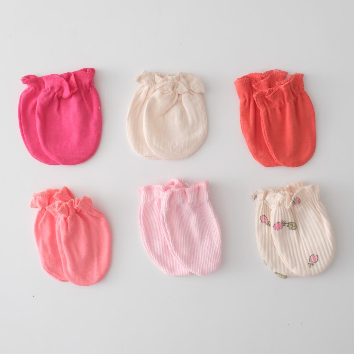 Bebek Eldiven 6 Çift Karışık Renk