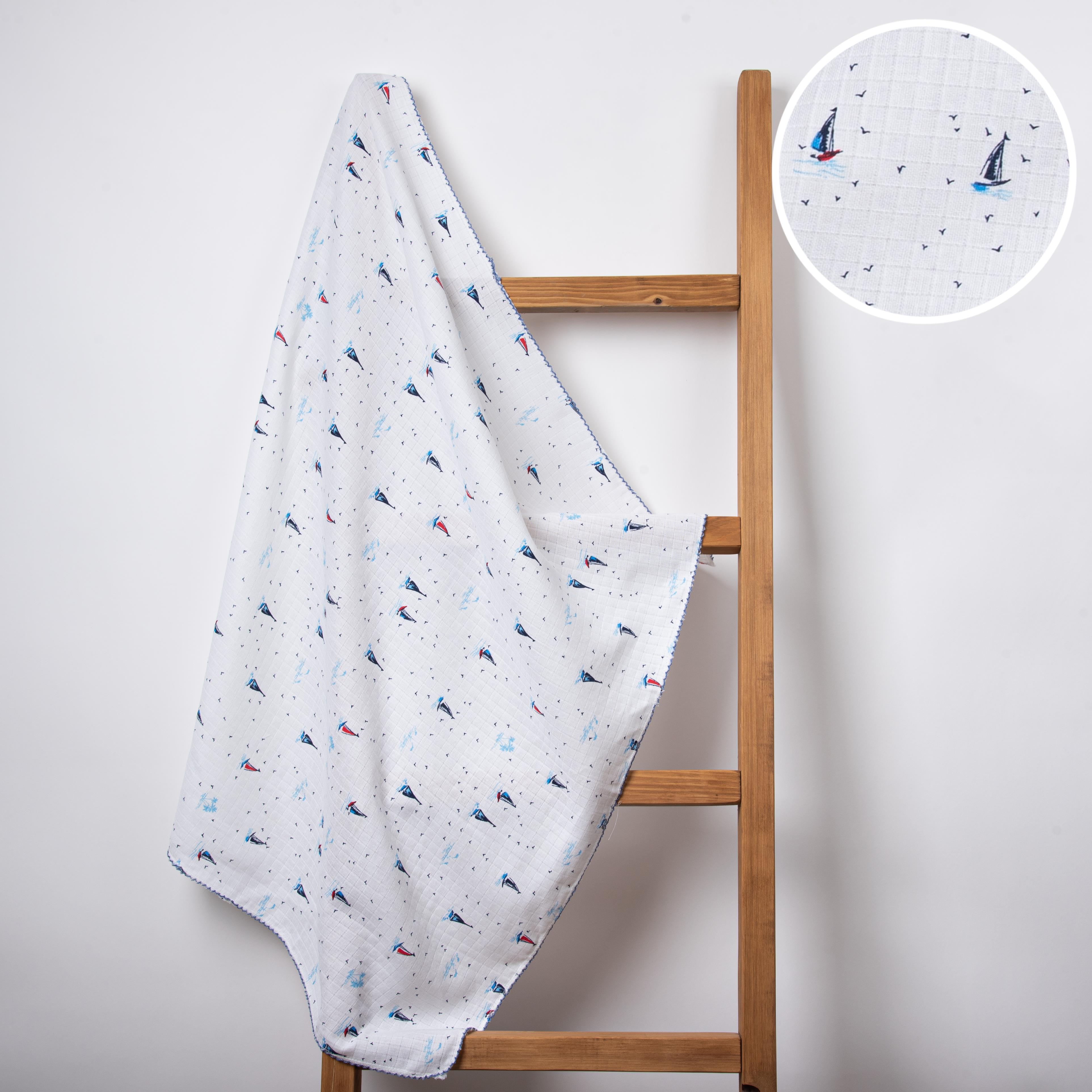 Bebek Müslin Battaniye 80*90 cm Karışık Desen