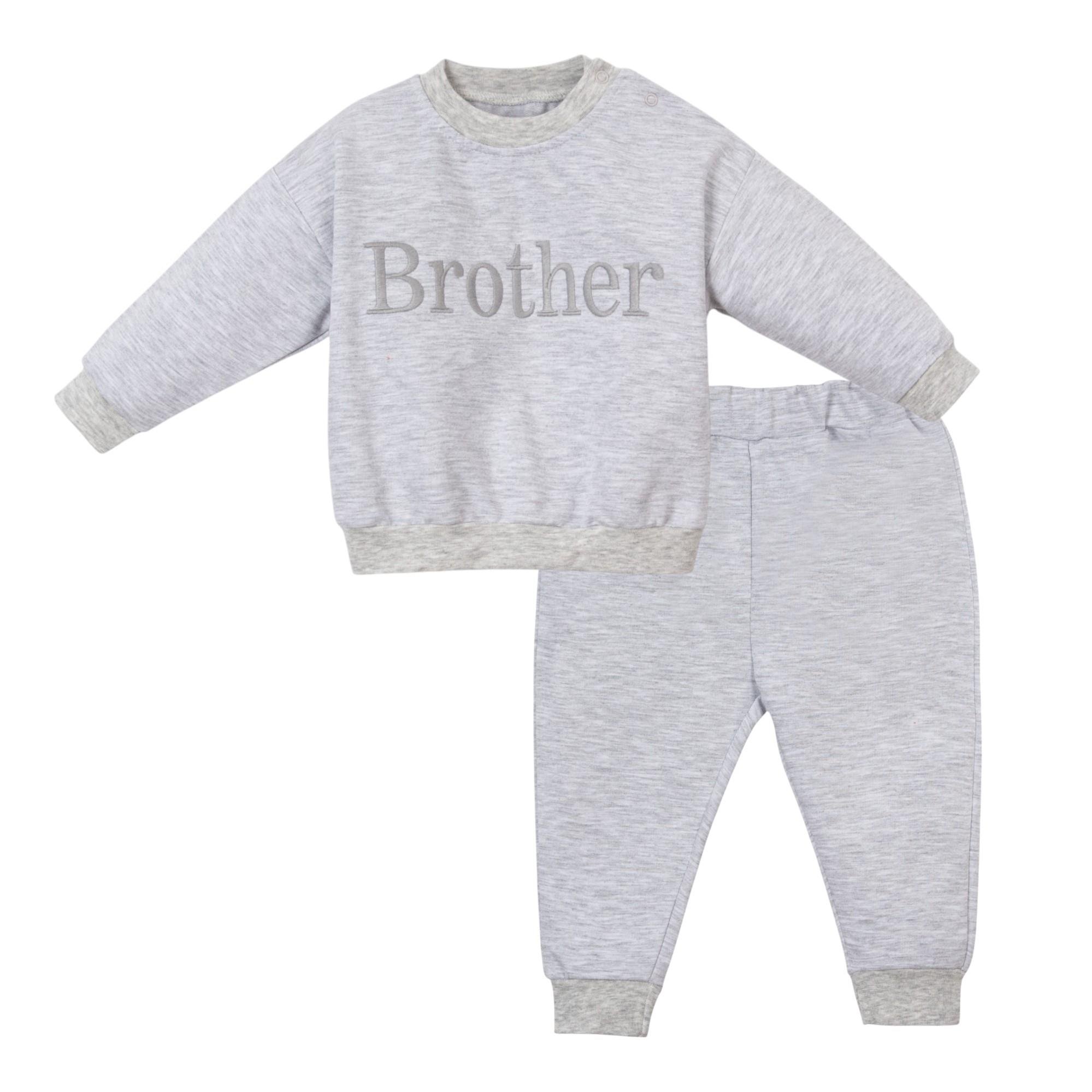 Brother Yazılı Erkek Bebek İkili Takım