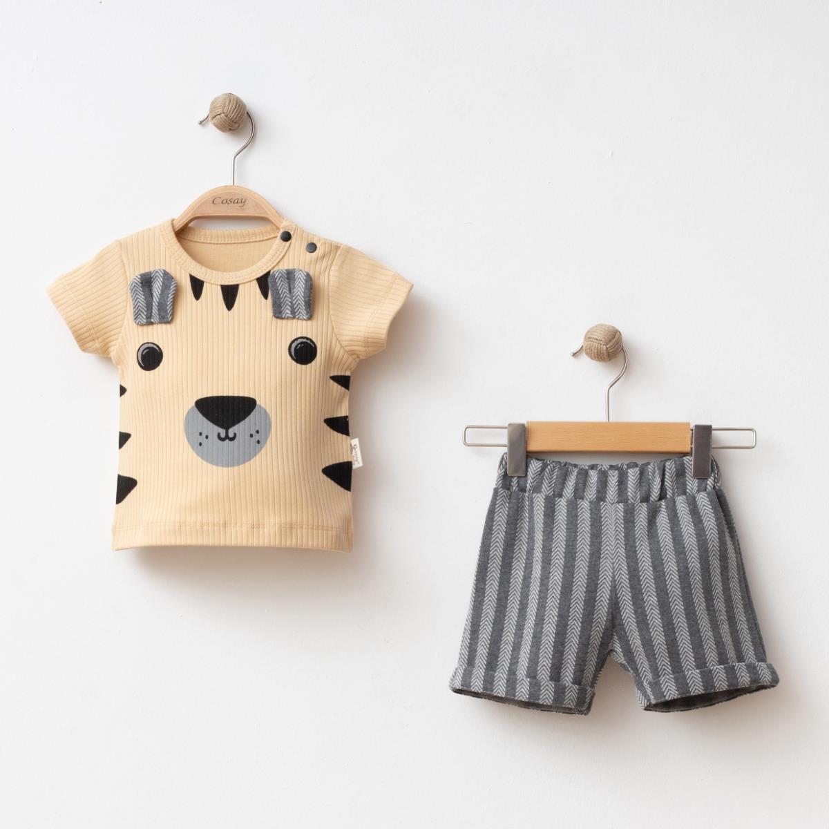 COŞAY BEBE ASLAN BASKILI ERKEK BEBEK TAKIM