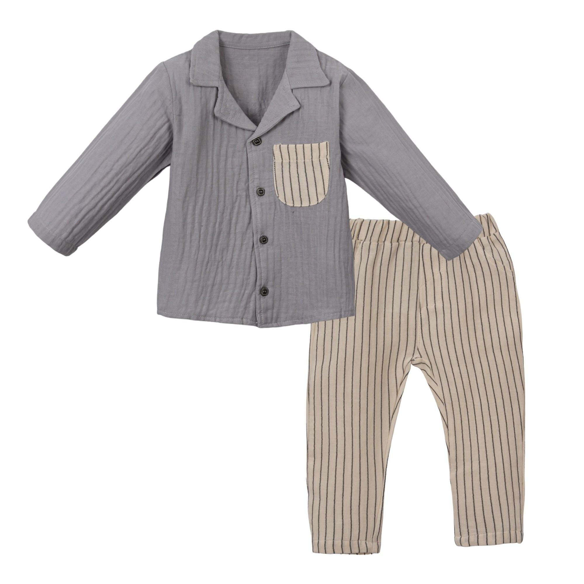 Derry Müslin Erkek Bebek İkili Takım