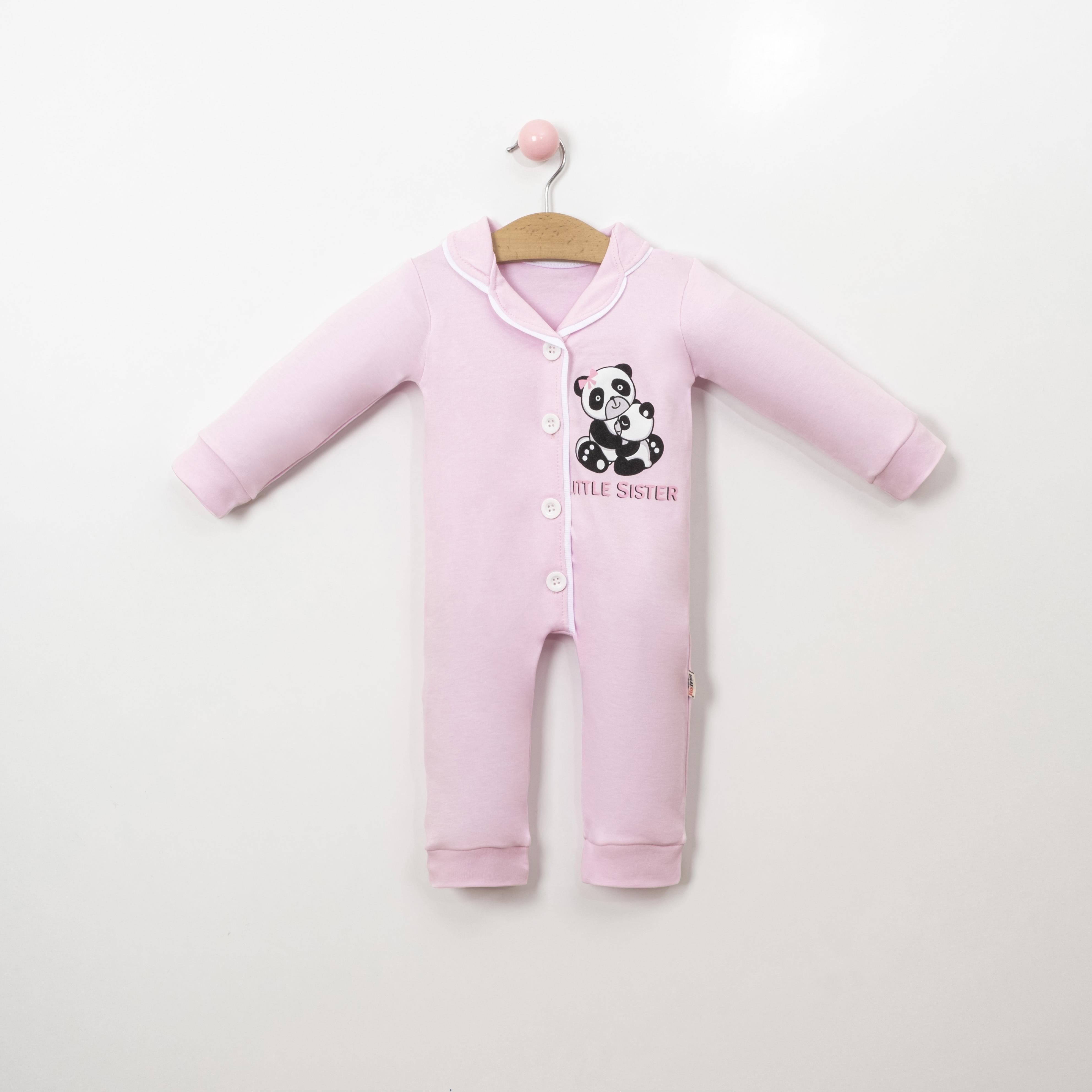 Dolaş Kids Panda Baskılı Kız Bebek Uyku Tulumu