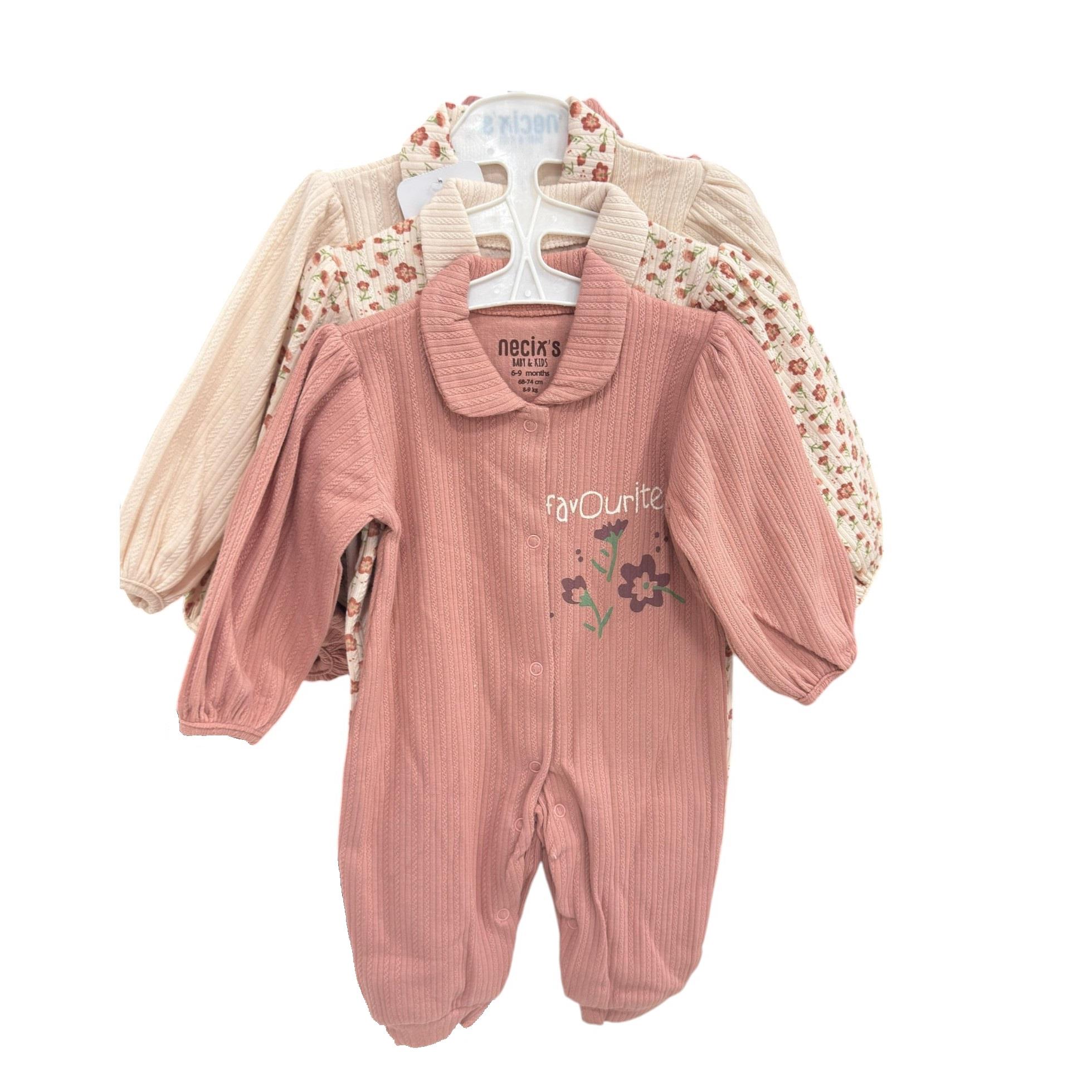 Ecris Kız Bebek Üçlü Tulum