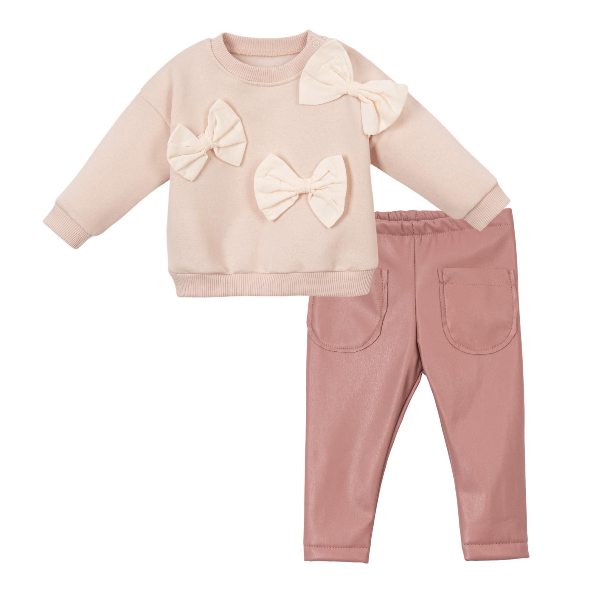 Efilda Fiyonklu Kız Bebek İkili Takım