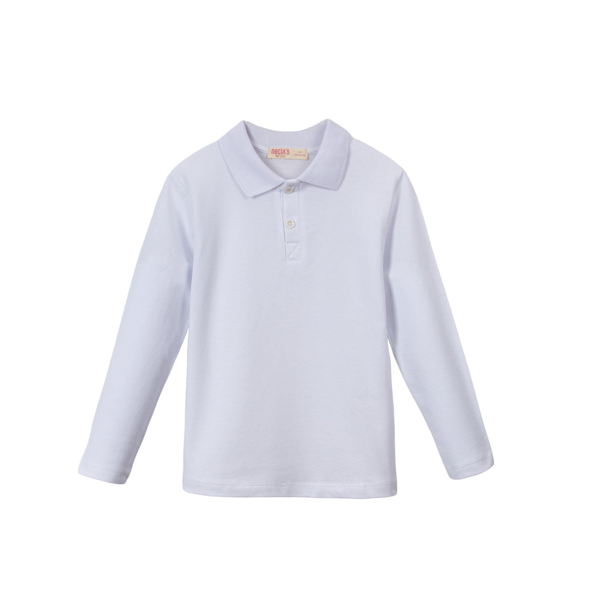 Erkek Çocuk Polo Yaka Uzun Kollu Tişört