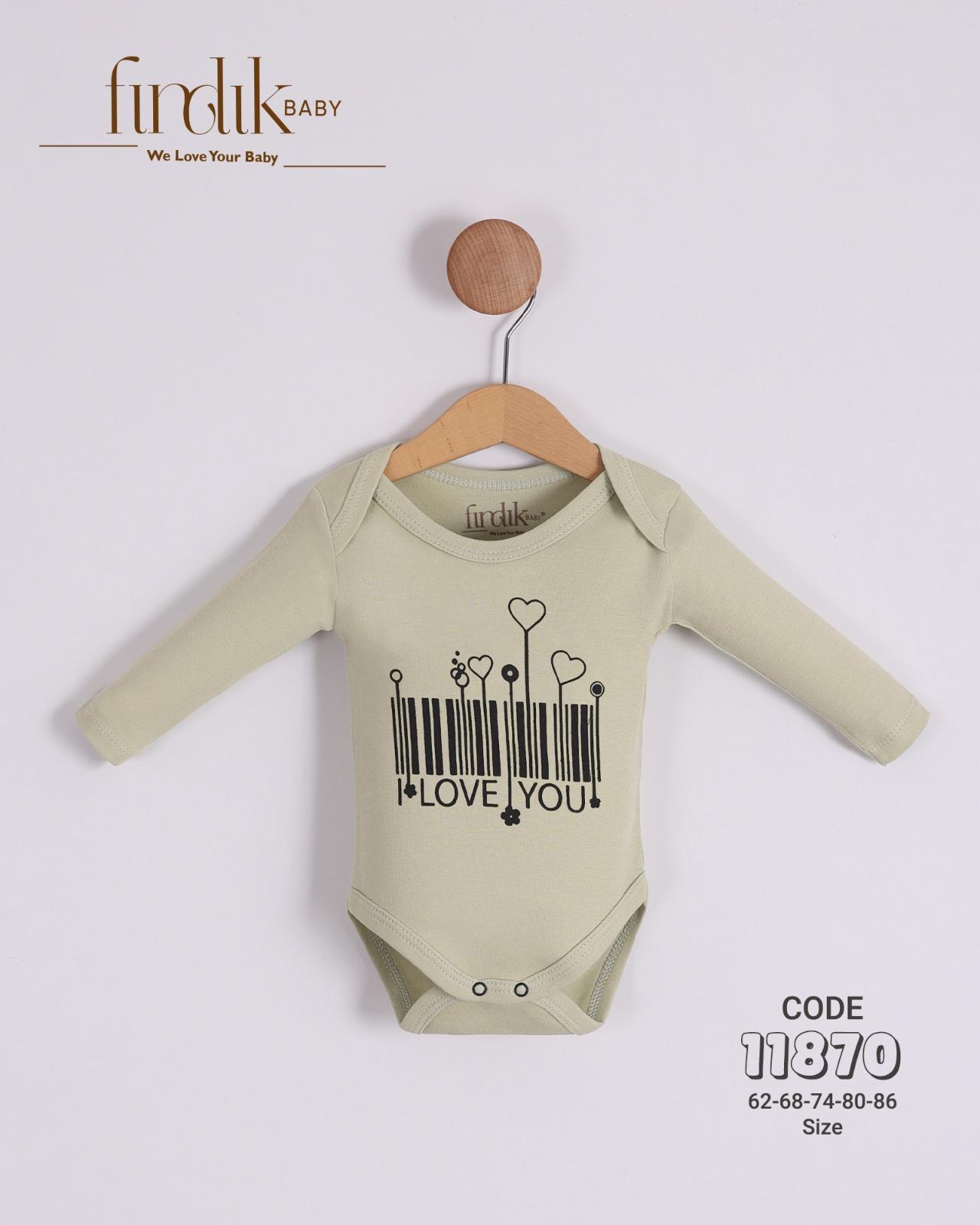 FINDIK BABY KIZ BEBEK BAKOD BASKILI BODY