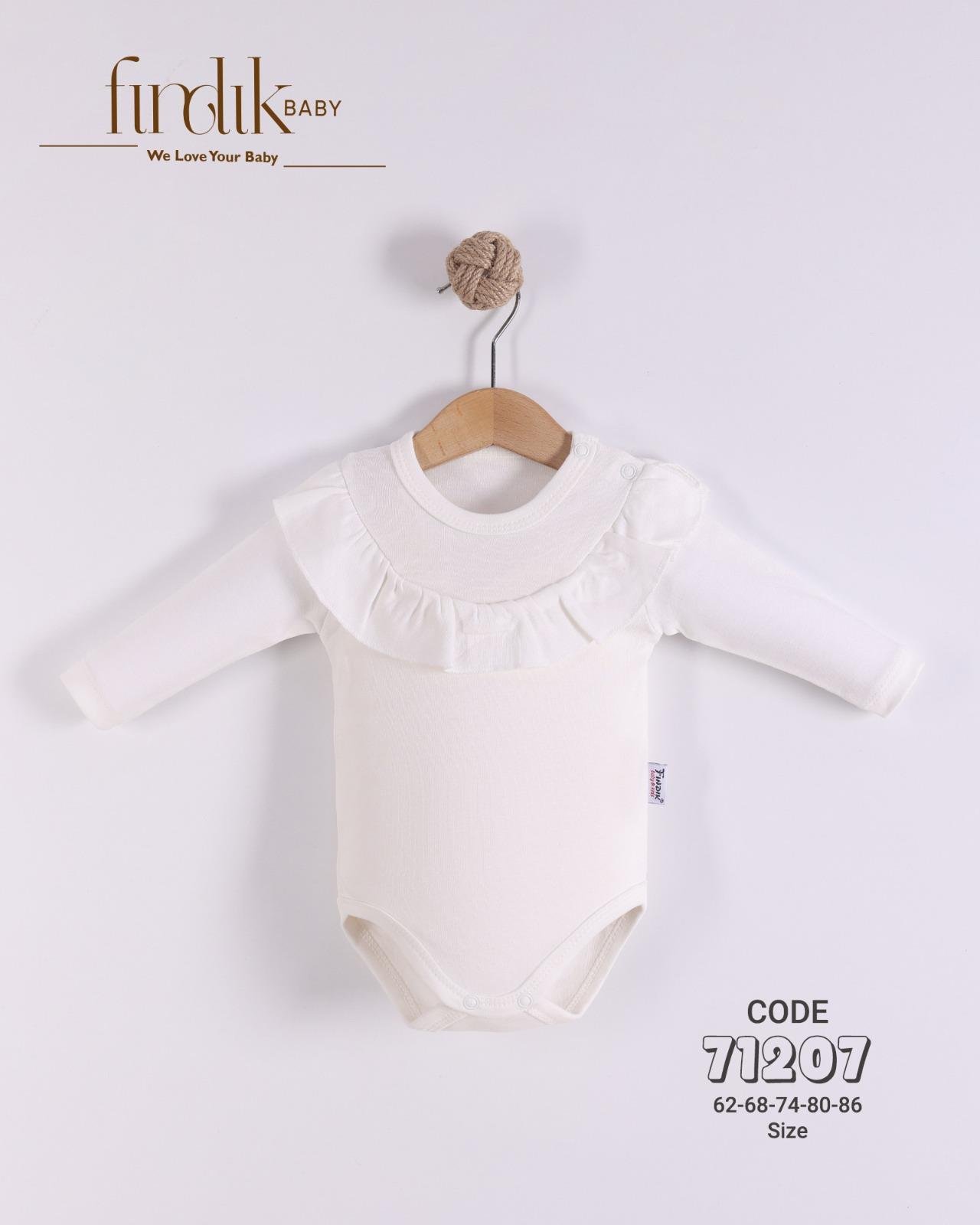 FINDIK BABY KIZ BEBEK YAKA DETAYLI BODY