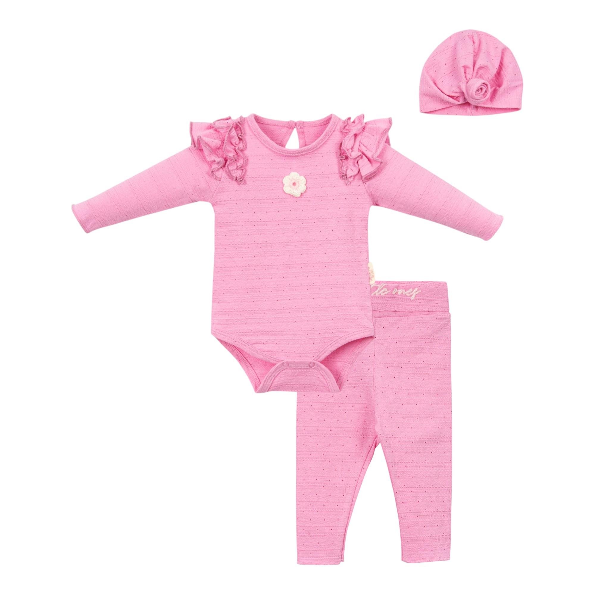 For Litte Ones Kız Bebek Bodyli Takım