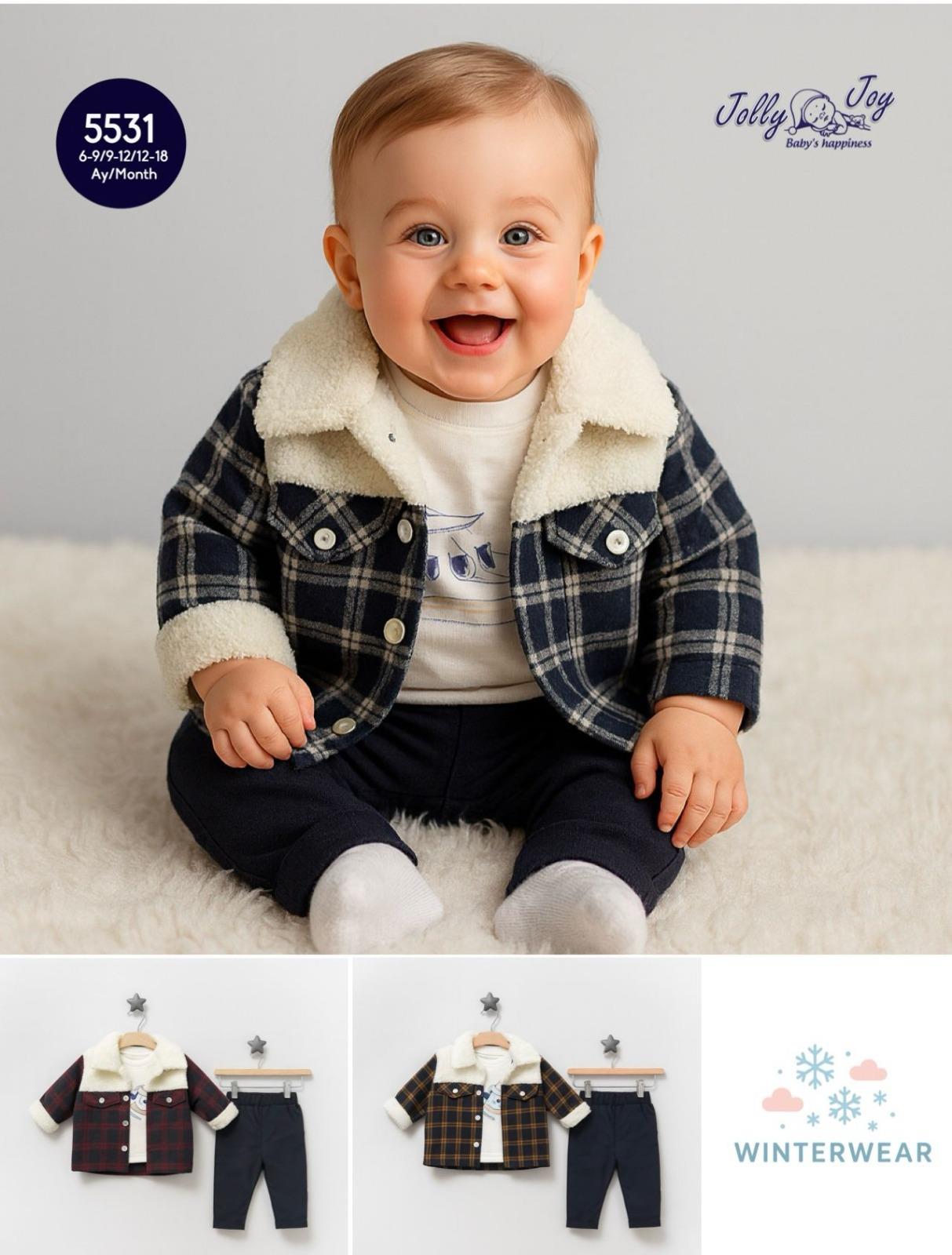 JOLLY JOY EKOSE YAKASI WELSOFTLU ERKEK 3LÜ TAKIM