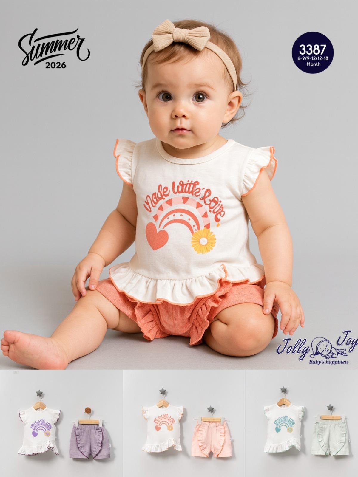 JOLLY JOY FIRFIRLI  ŞORTLU 2 Lİ TAKIM 6-18 AY