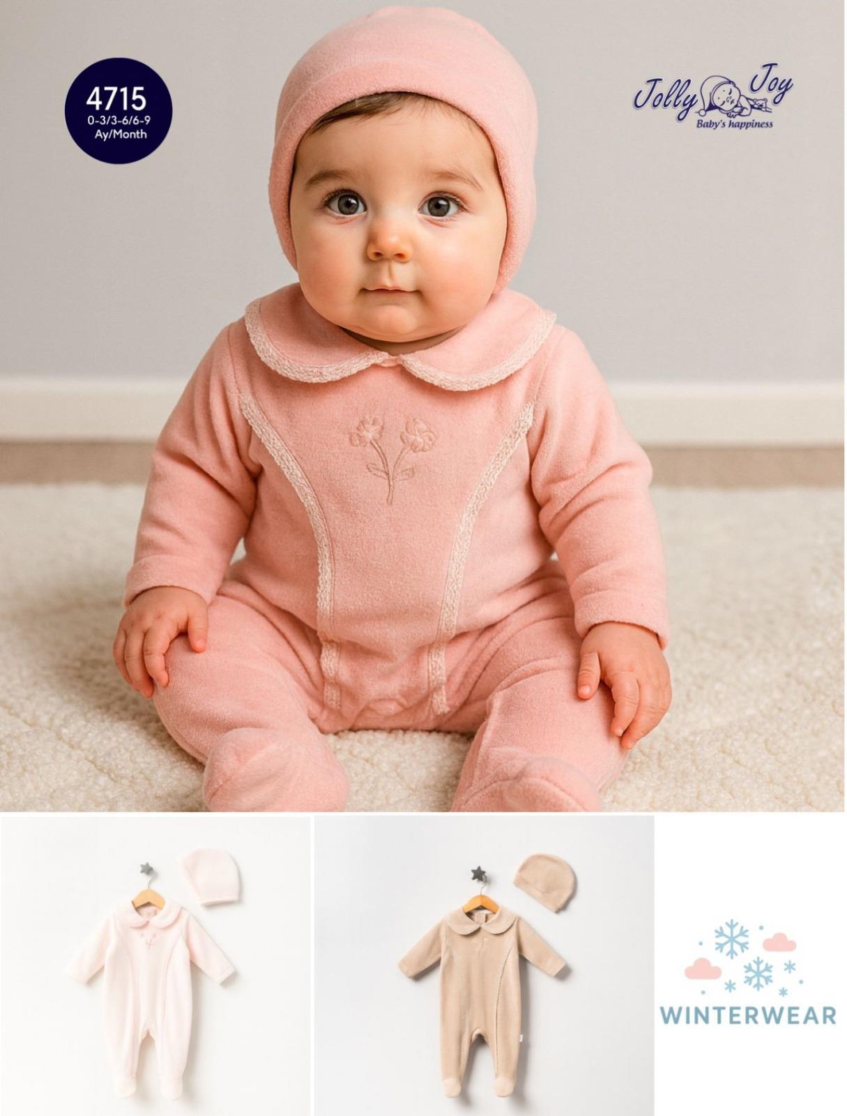 JOLLY JOY FİSTOLU KADİFE KIZ TULUM