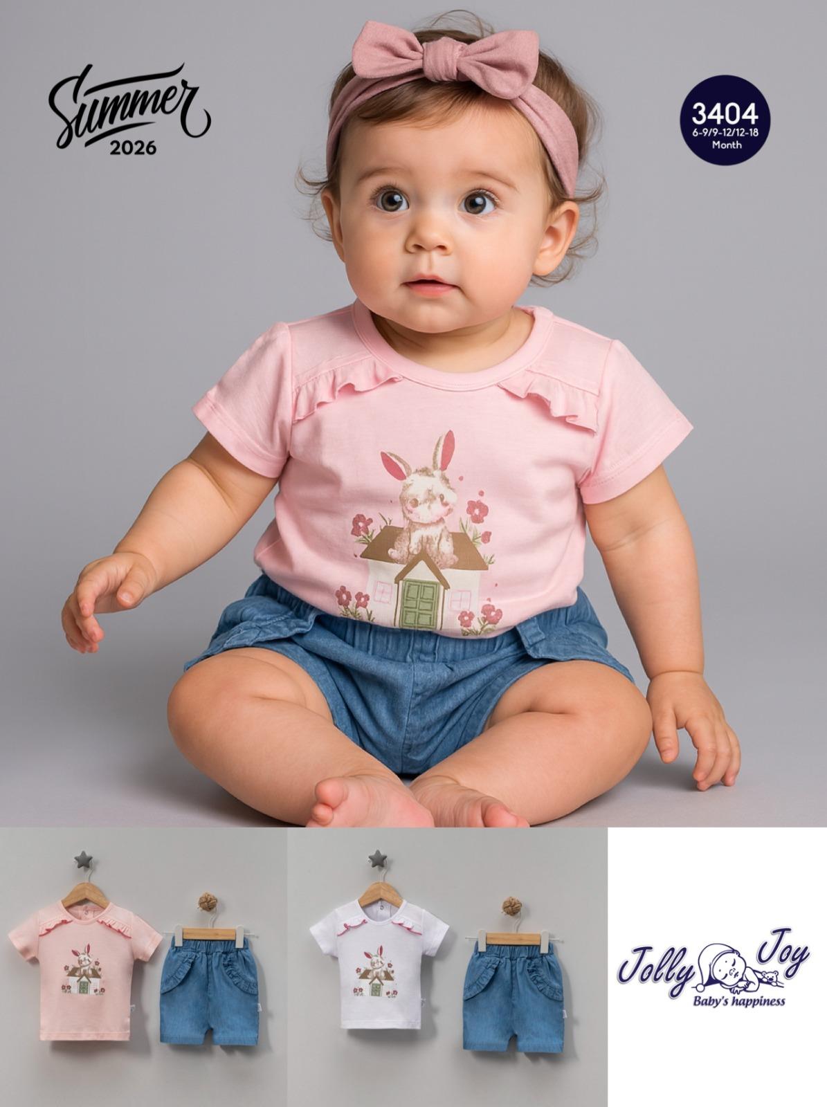 JOLLY JOY KOT ŞORTLU 2 Lİ TAKIM 6-18 AY
