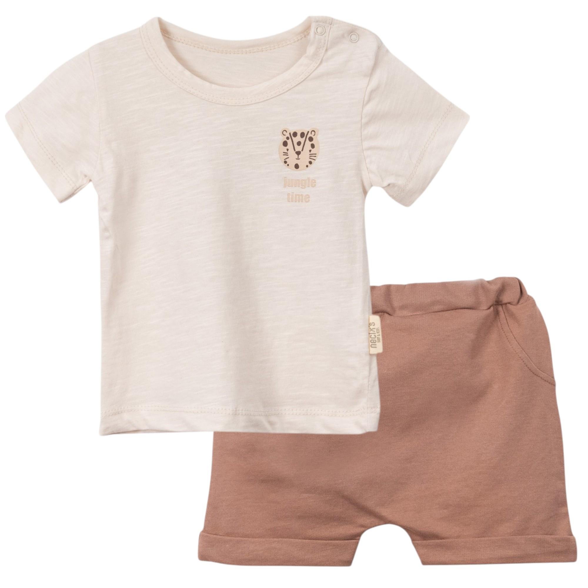 Kaplan Figürlü Erkek Bebek İkili Takım