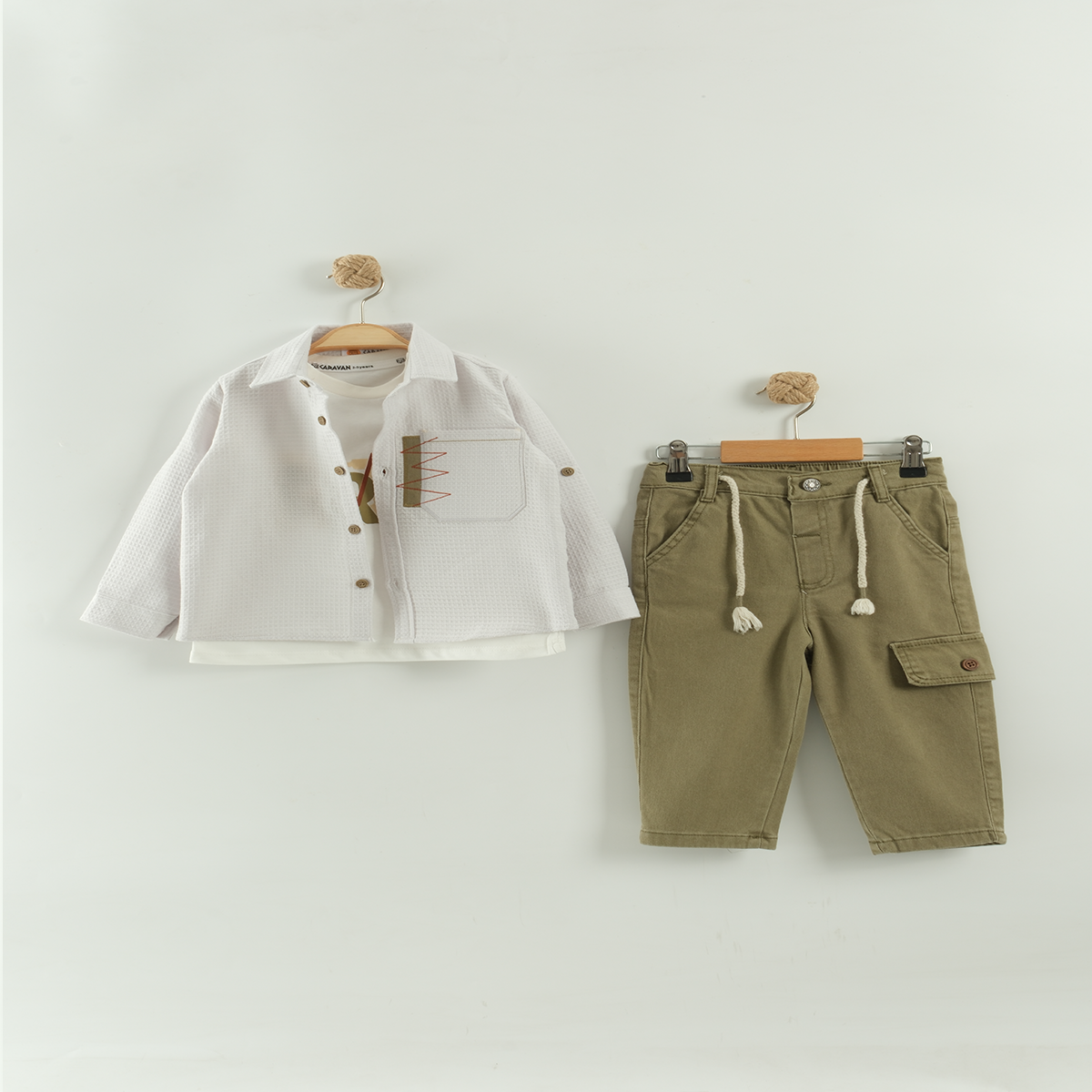 KARAVAN BEBE ERKEK ÇOCUK YAŞ 3 LÜ TAKIM