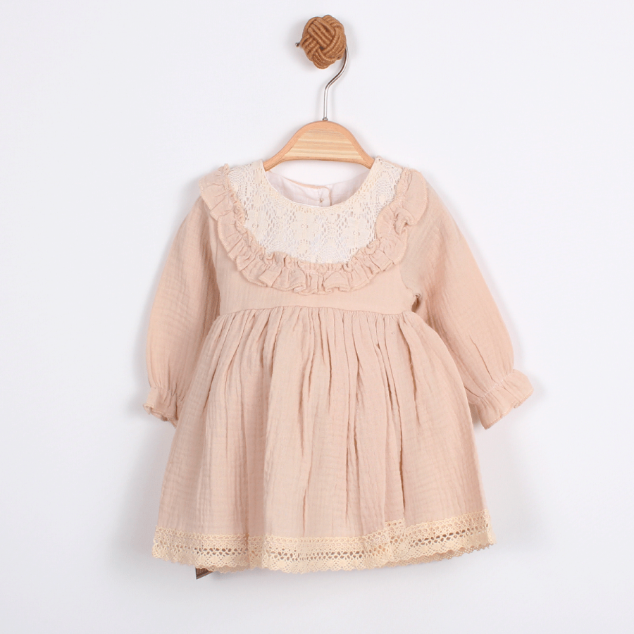 KARDELYA BEBE KIZ BEBEK ROBALI ELBİSE