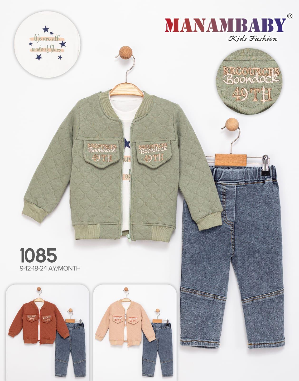 MANAM BABY CEP DETAYLI KOTLU 3 LÜ TAKIM 6-24 AY