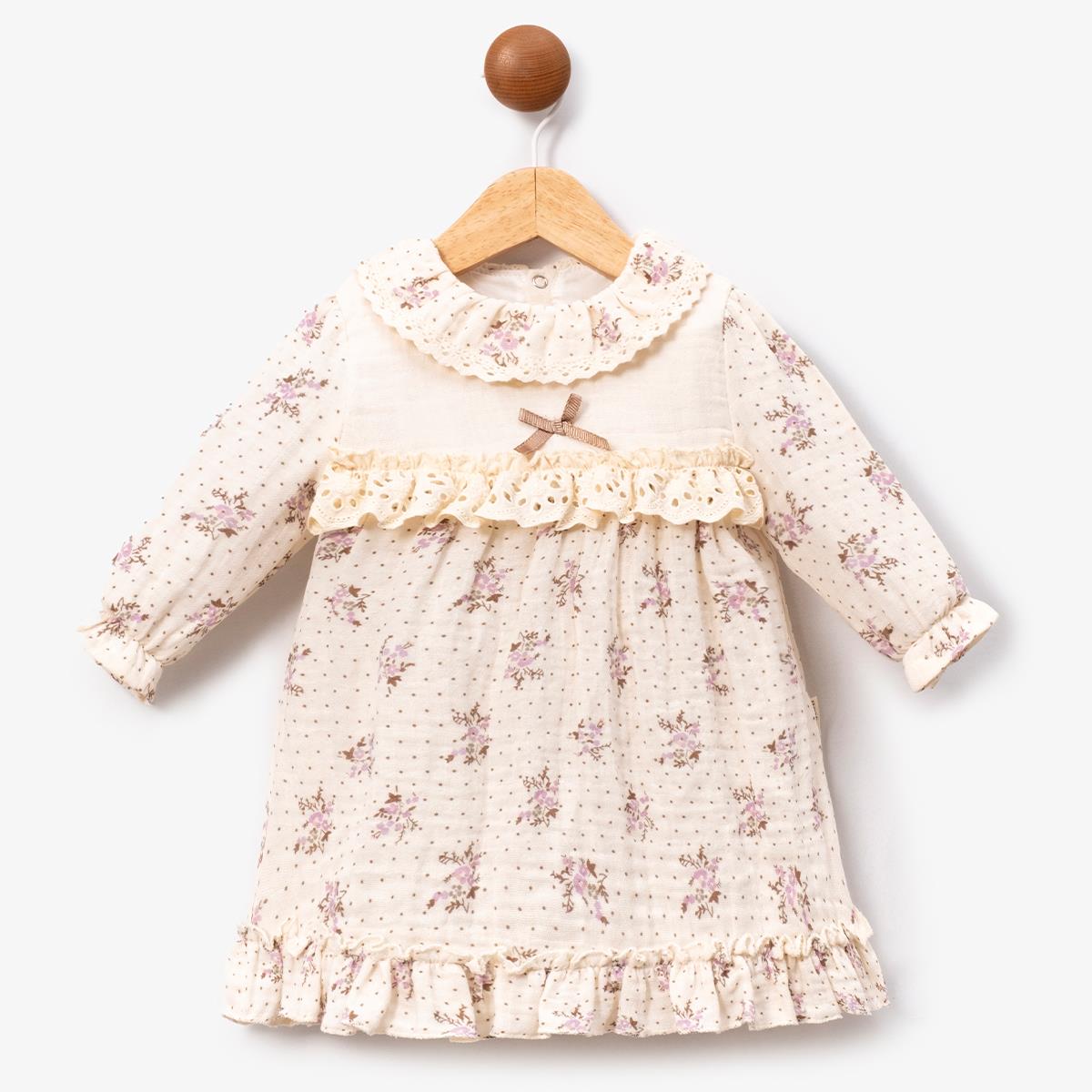 MİNİ CAYCEN ÇİÇEK BASKILI ELBİSE