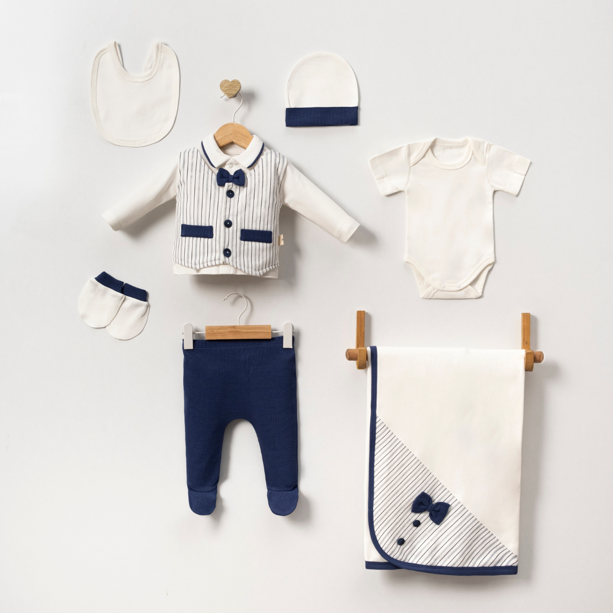 MİNİ CAYZEN CEPLİ ÇİZGİLİ ERKEK 7 Lİ SET