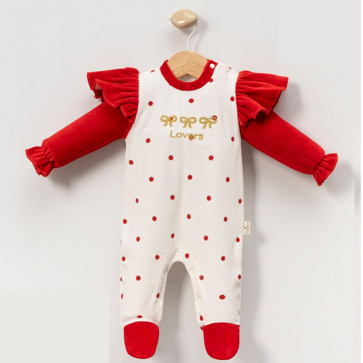 MİNİ CAYZEN KADİFE KIZ  BEBEK TULUM