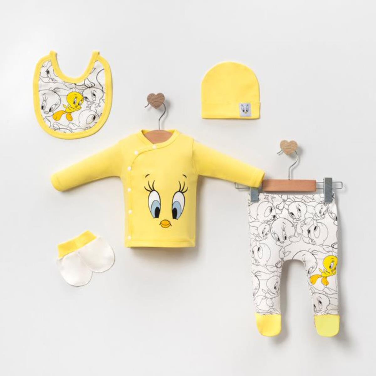 MİNİ CAYZEN KIZ 0-3 AY MİNİK CİVCİVİM 5Lİ SET