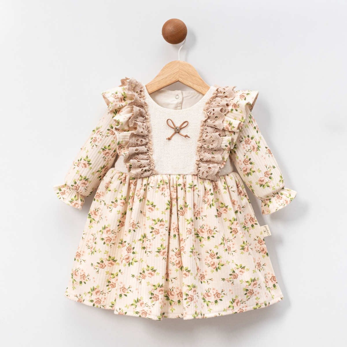 MINI CAYZEN KIZ BEBE HASIRLI ELBİSE 6-24 M