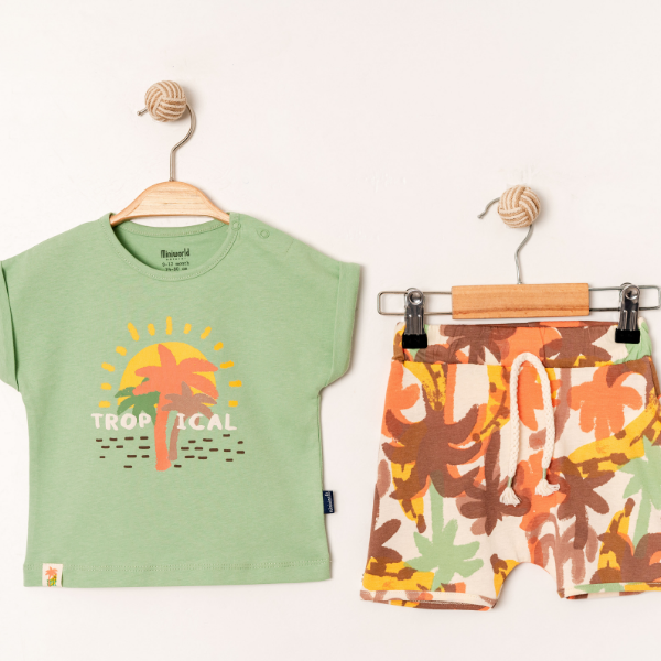 MİNİ WORLD TROPİKAL ŞORTLU TAKIM 6-24 AY