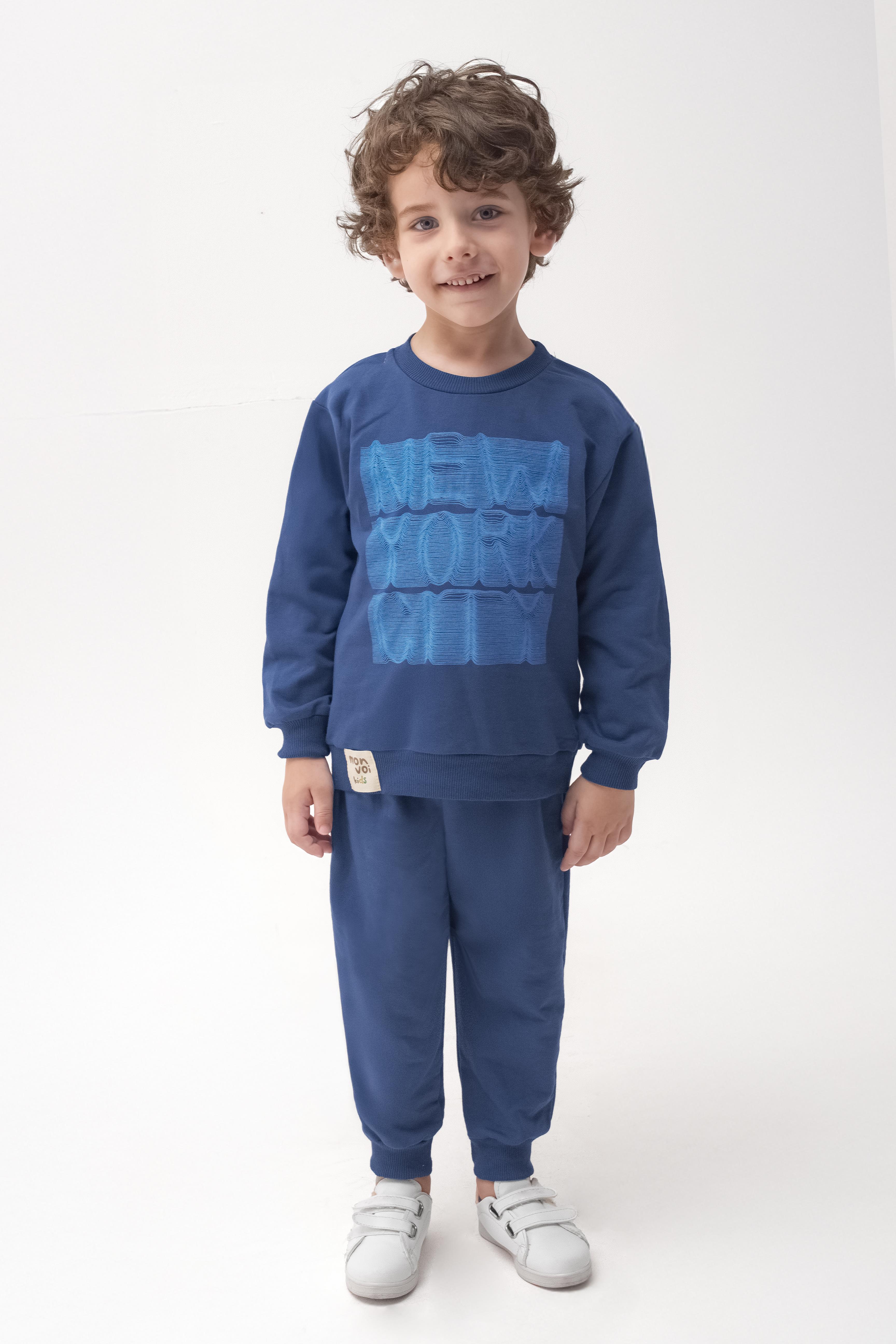 MONVOİ KİDS BASKI DETAYLI  ERKEK ÇOCUK 2 Lİ TAKIM 2-6 Y