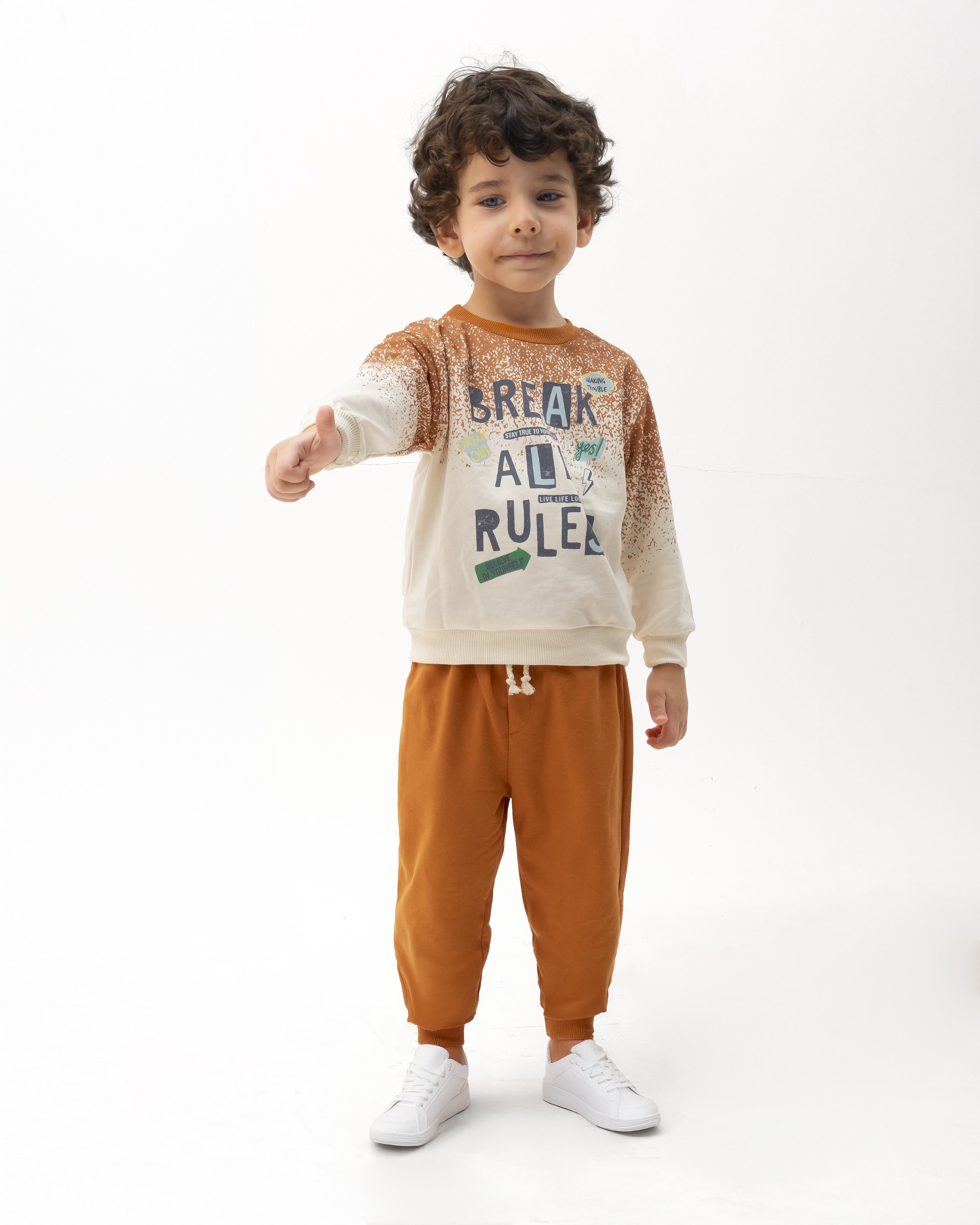 MONVOİ KİDS BASKI DETAYLI  ERKEK ÇOCUK 2 Lİ TAKIM 2-6 Y