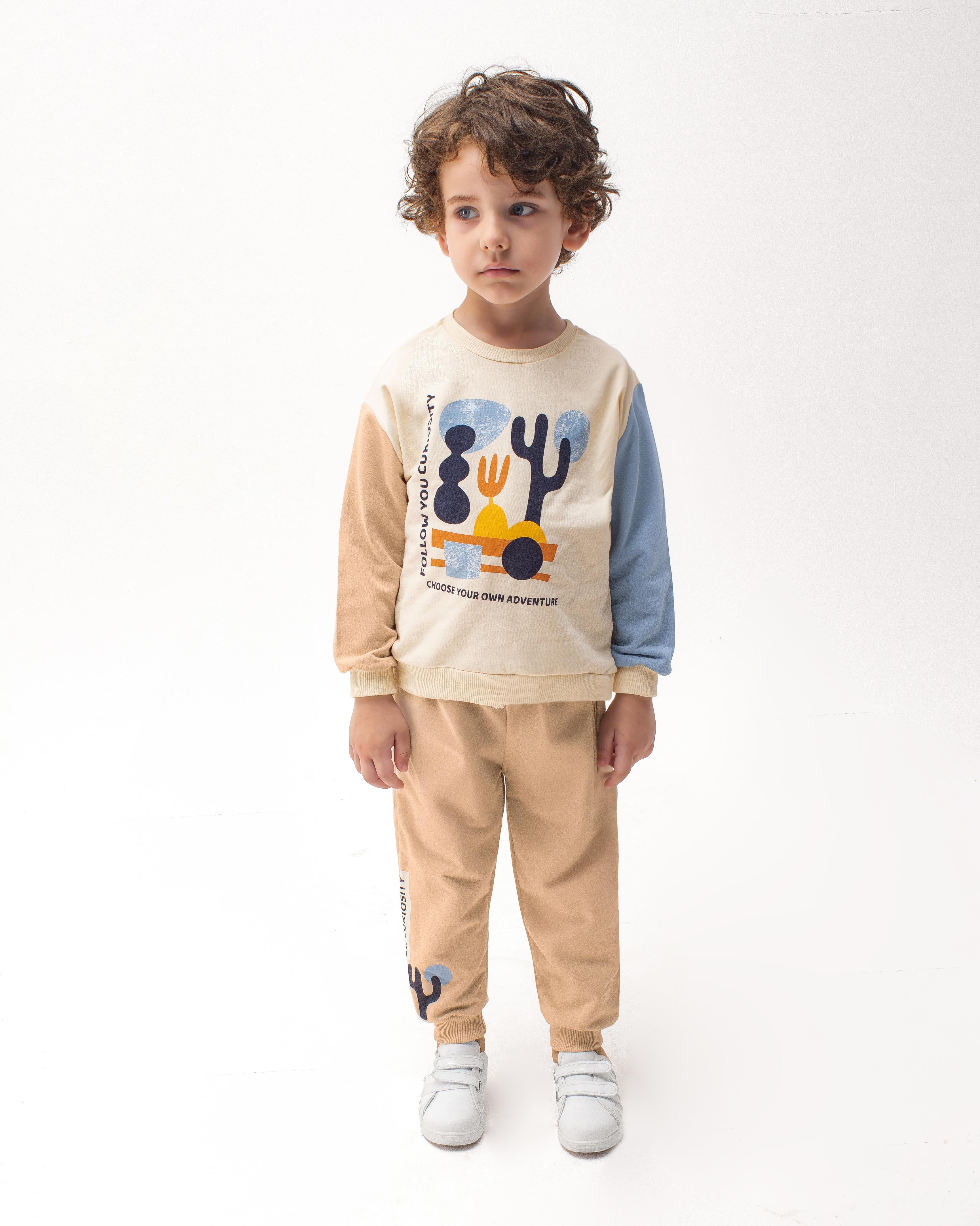 MONVOİ KİDS BASKI DETAYLI  ERKEK ÇOCUK 2 Lİ TAKIM 2-6 Y