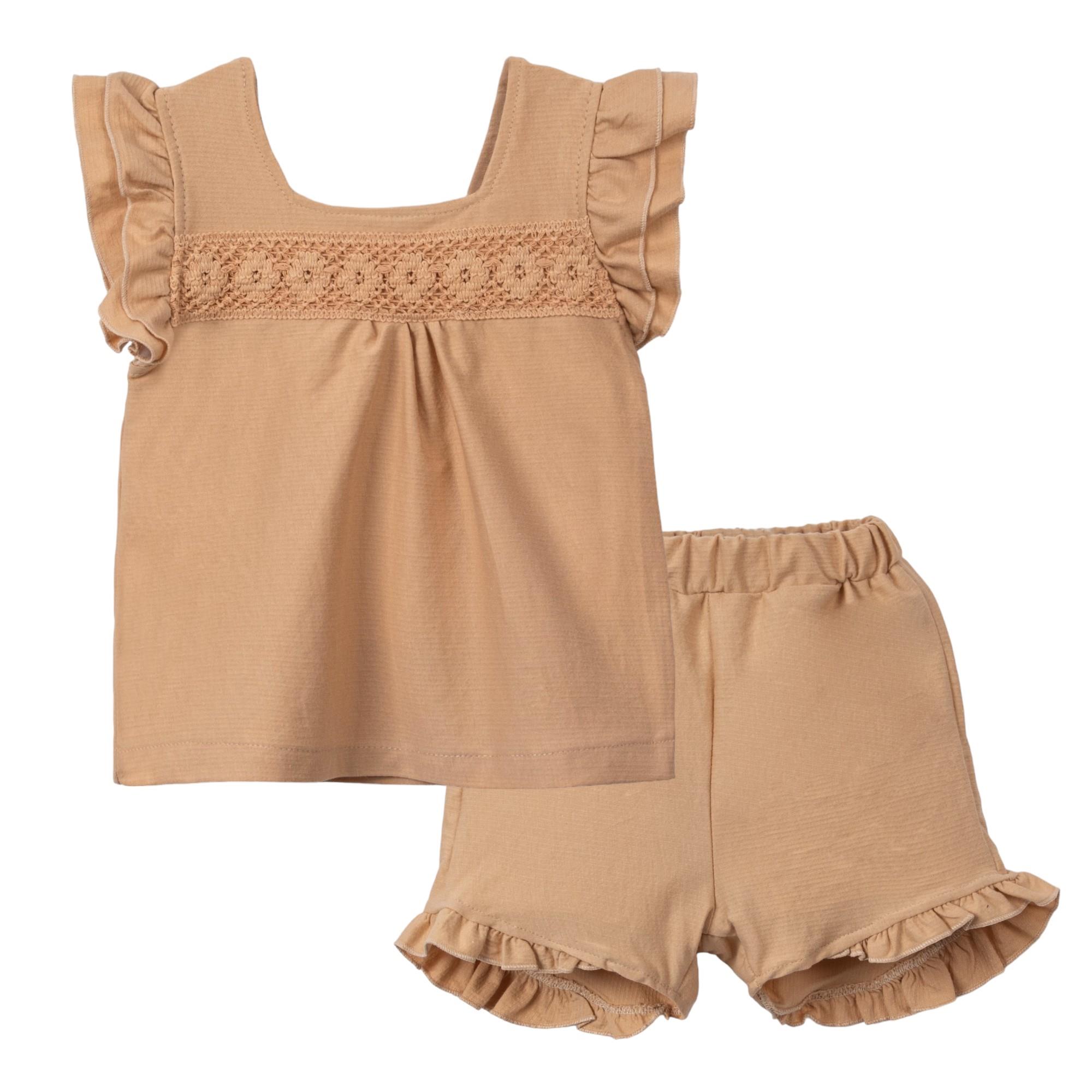 Necix's Çiçek Desenli Kız Bebek İkili Takım