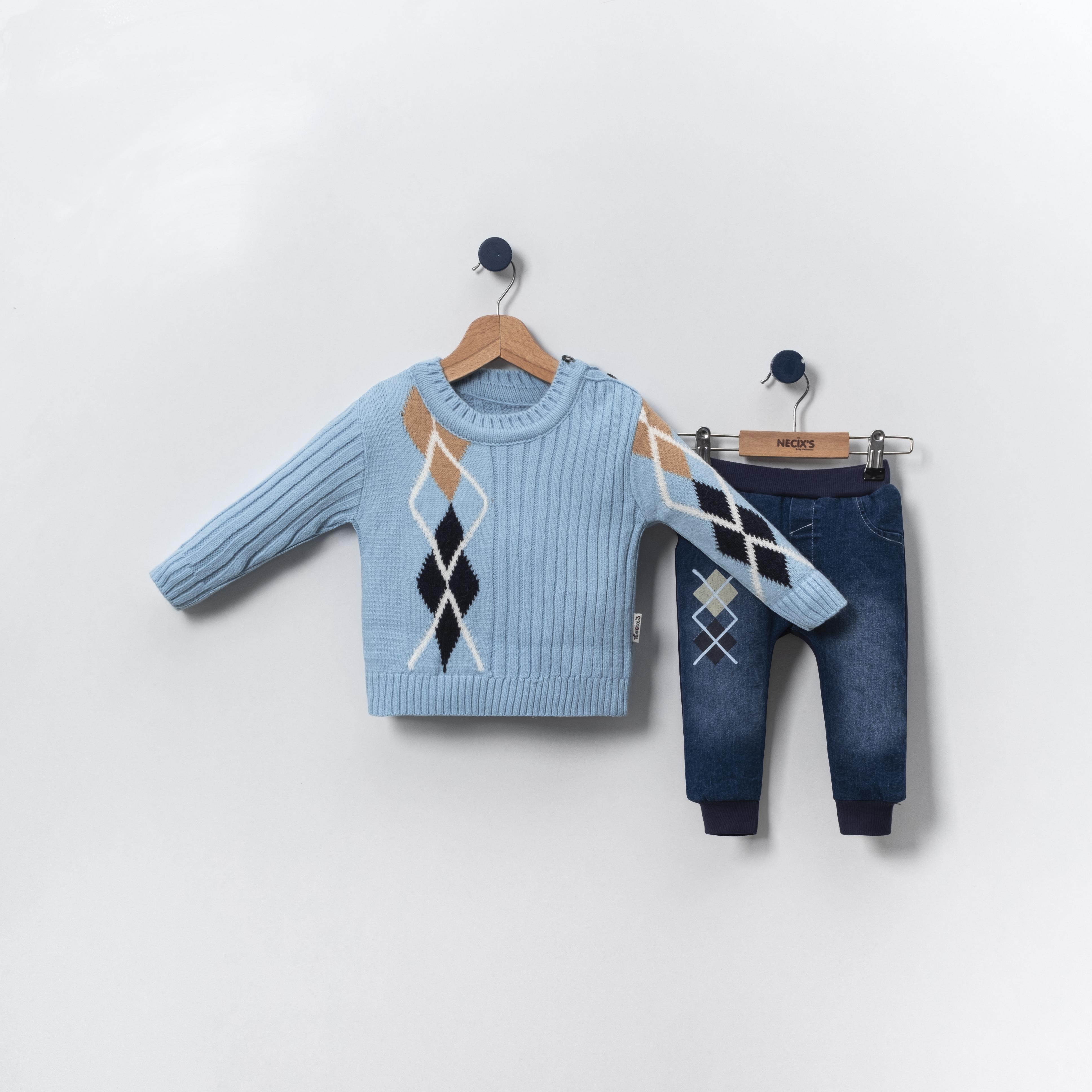 Necix's Dobriç Erkek Bebek Triko İkili Takım