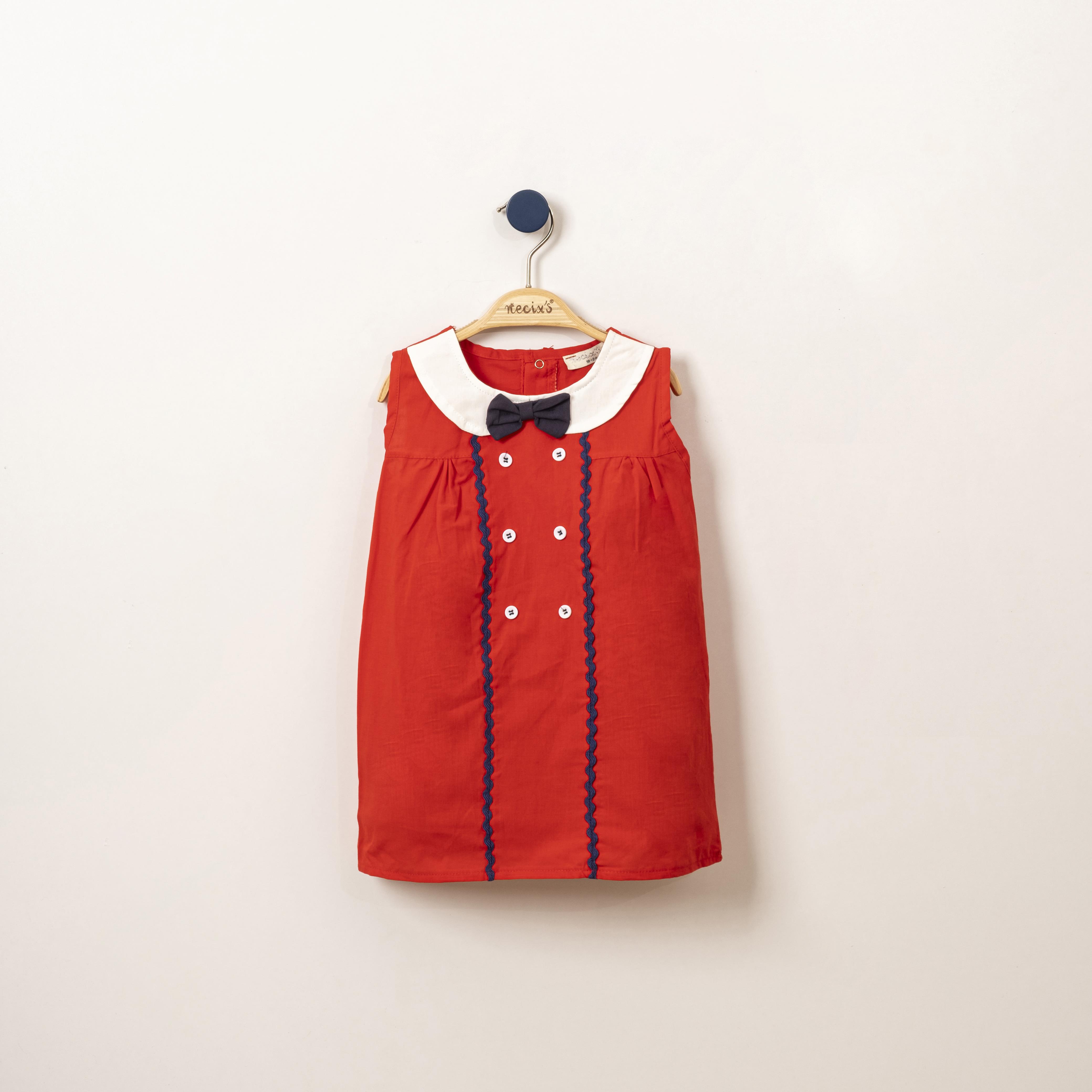 Necix's Düğmeli Marine Bebek Elbise