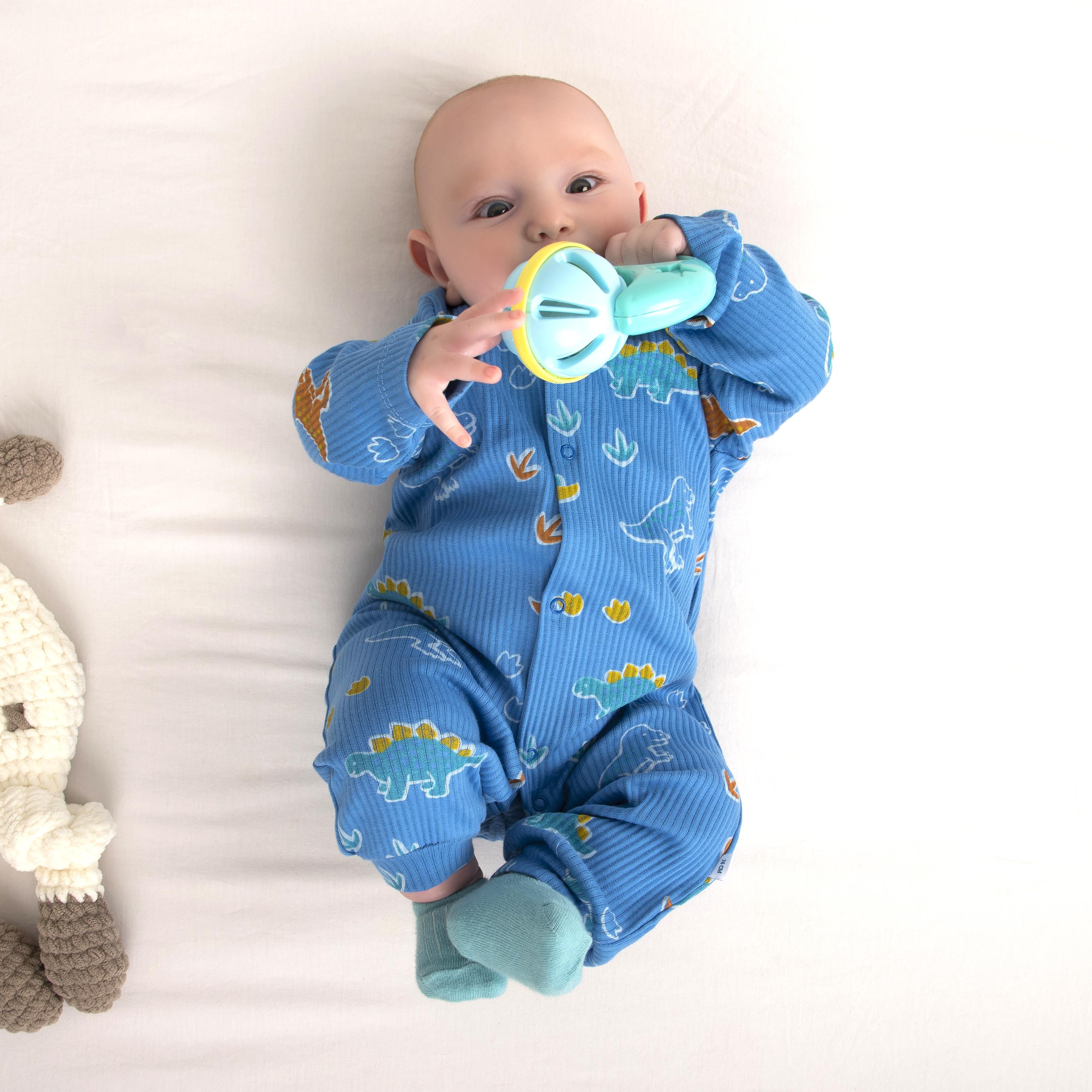 NECİXS ERKEK BEBE DİNOZOR DESENLİ TULUM