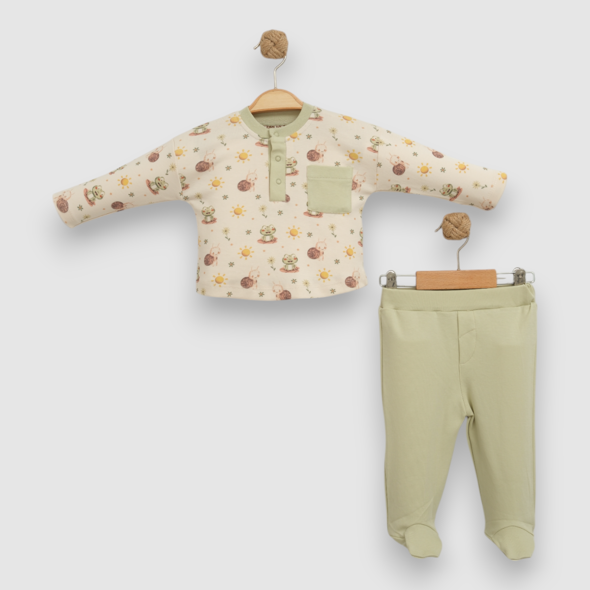 NECİXS ERKEK BEBE FAMIYL TIME PATİKLİ 2 Lİ TAKIM