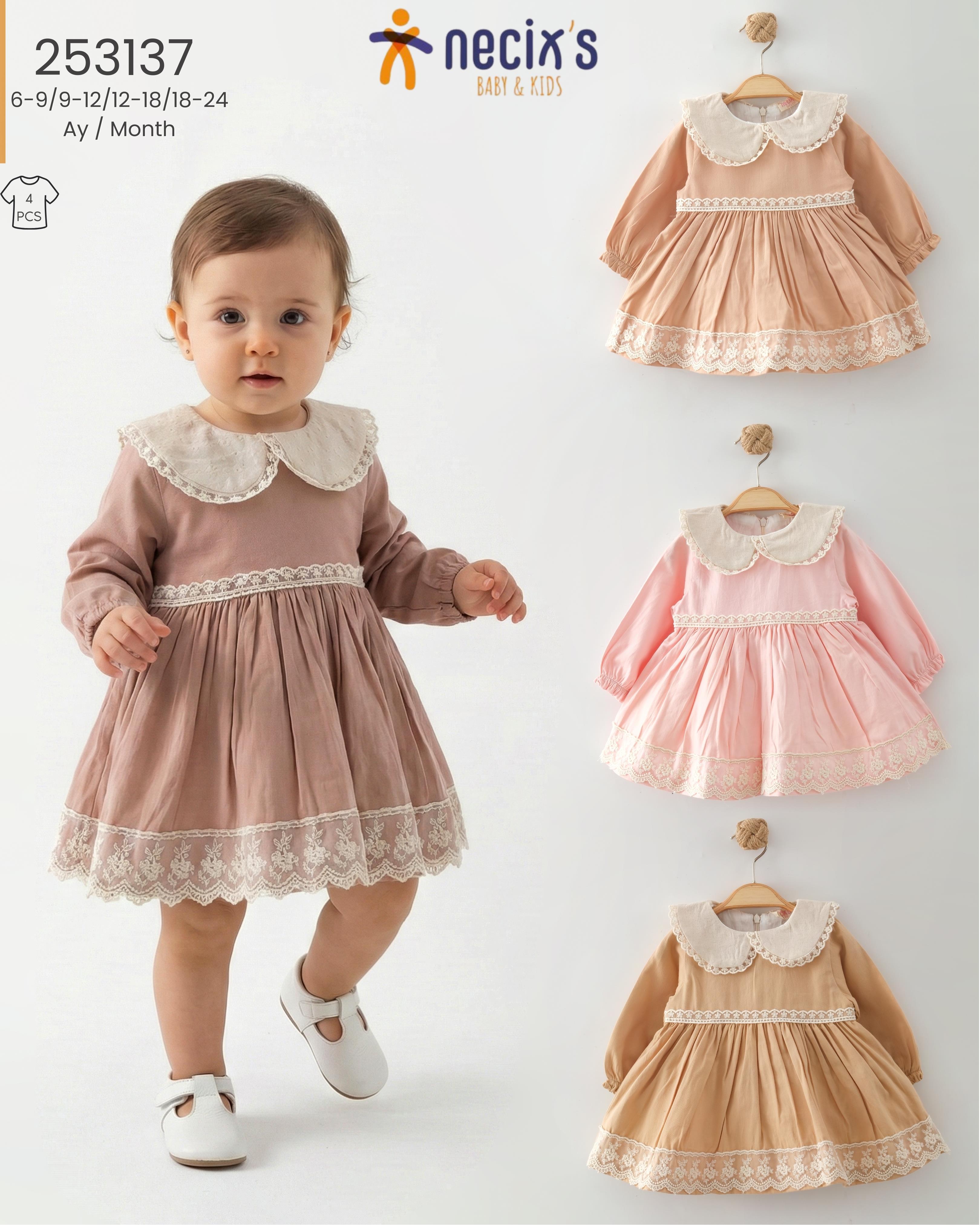 NECİXS FİSTOLU ELBİSE 6-24 AY