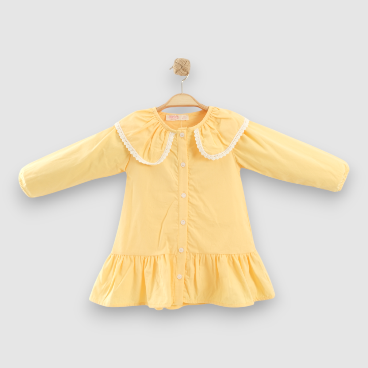 NECİXS KIZ ÇOCUK BASİC COLORS ELBİSE