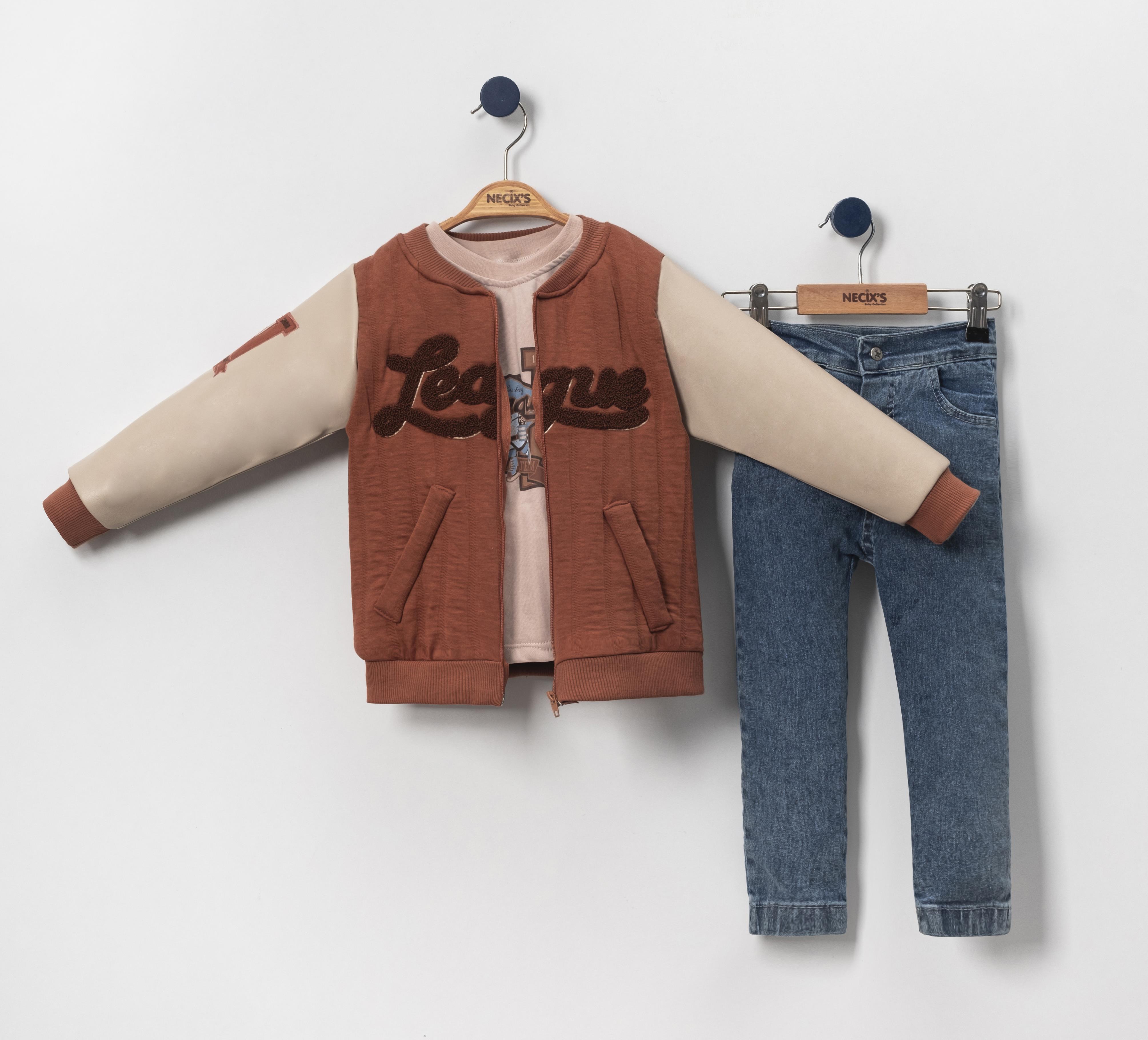 Necix's Leagu Süzene Erkek Bebek Kolej Üçlü Takım