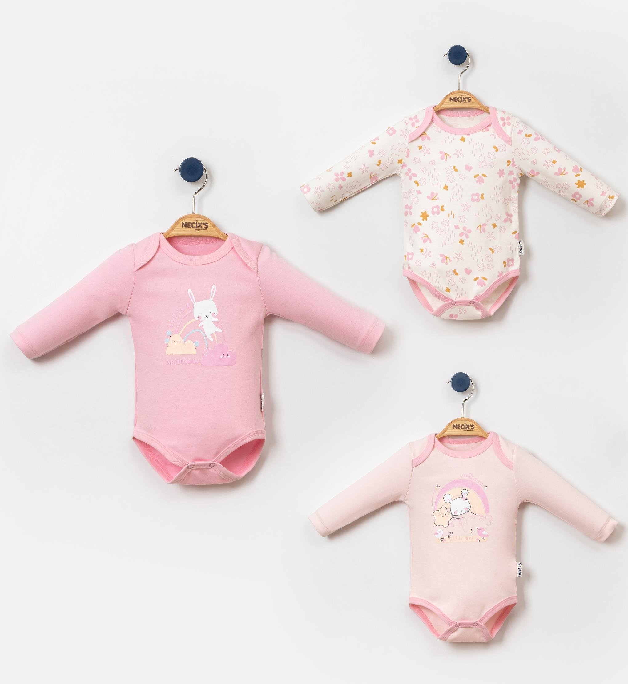 Necix's Life Is Kız Bebek Badi 3 Adet