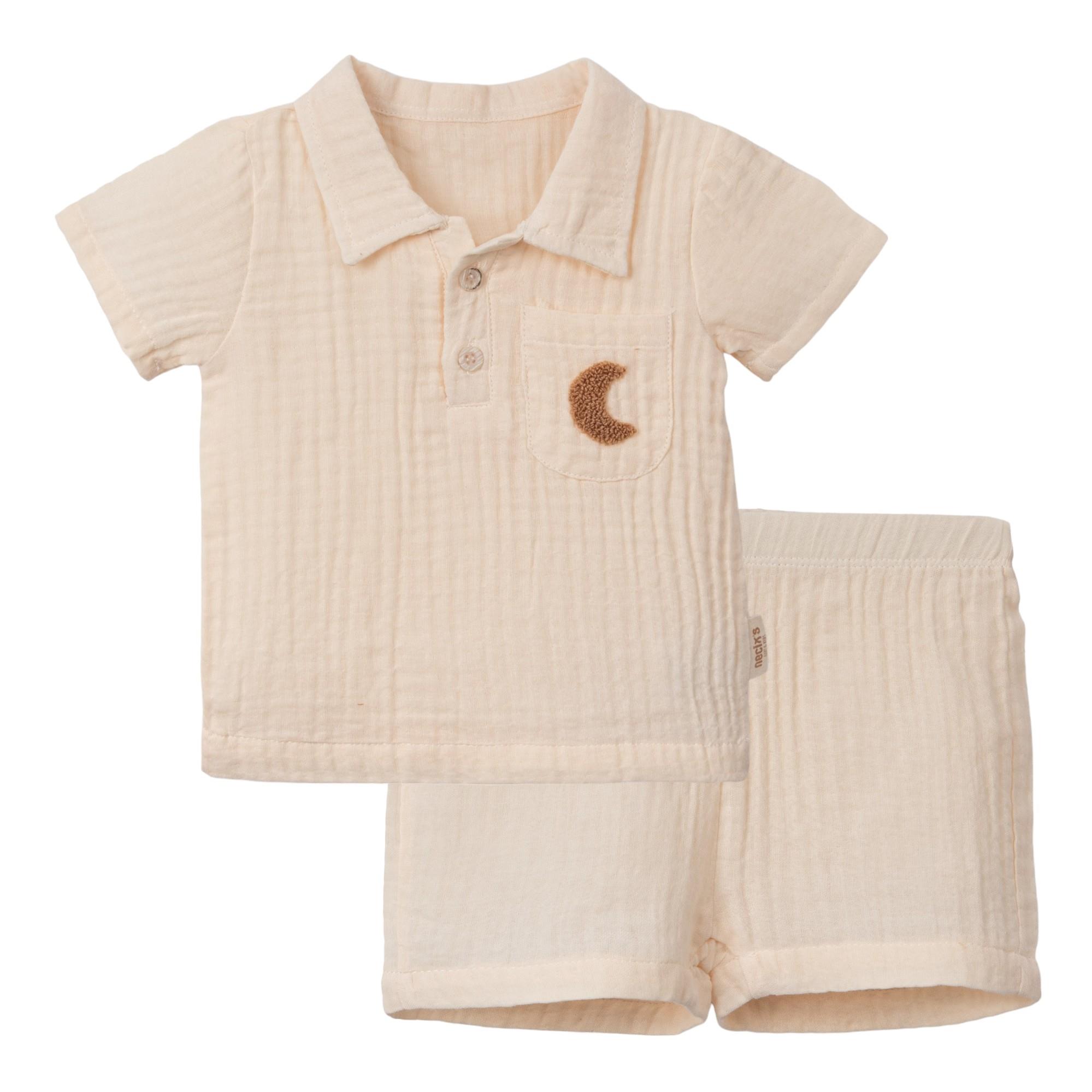 Necix's Madrid Müslin Erkek Bebek İkili Takım