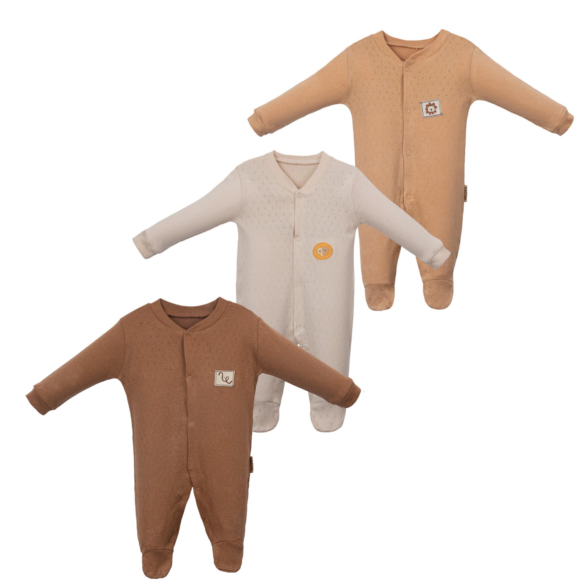 Necix's Malta Erkek Bebek Tulum 3 Adet