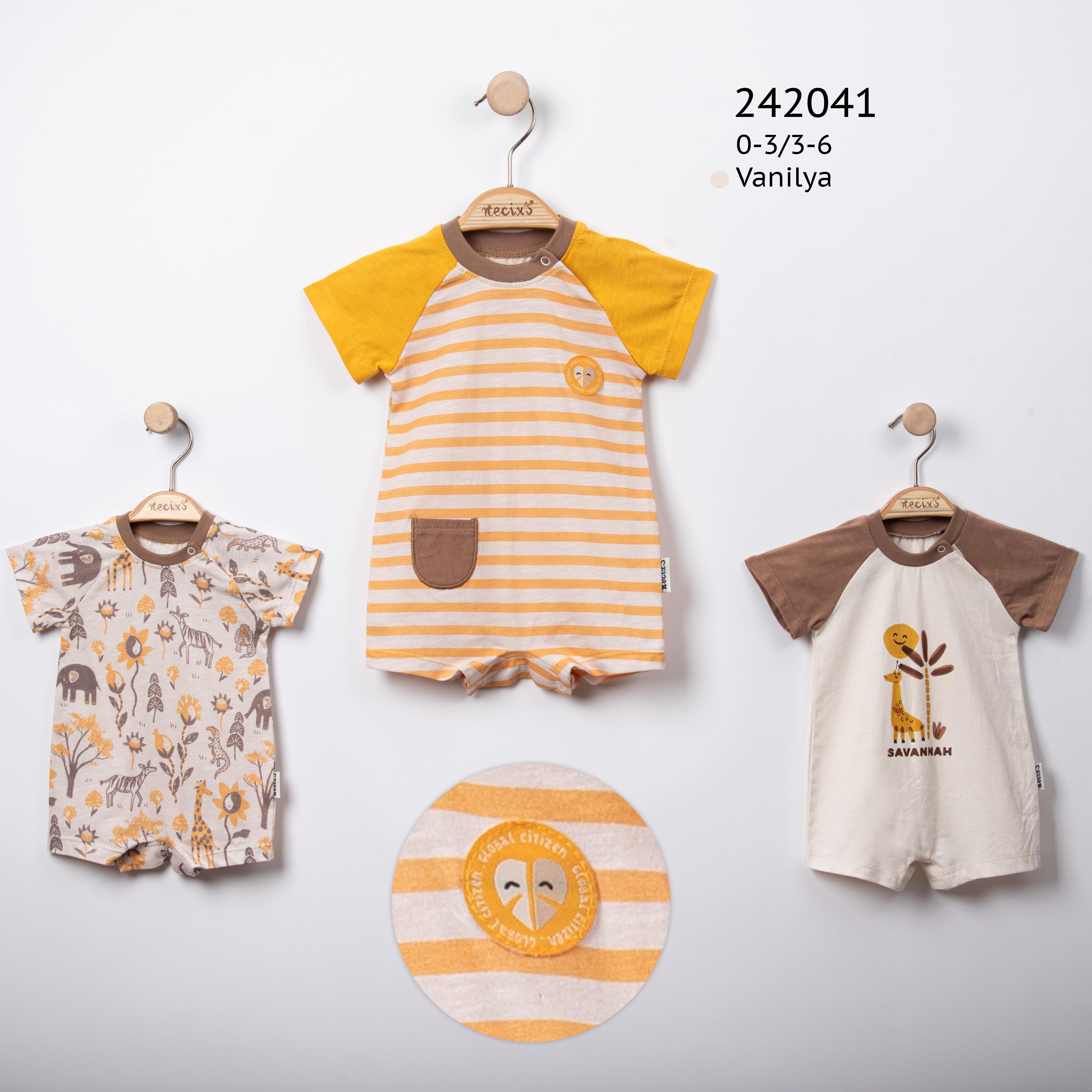 Necix's Marşhall Erkek Bebek Üçlü Tulum