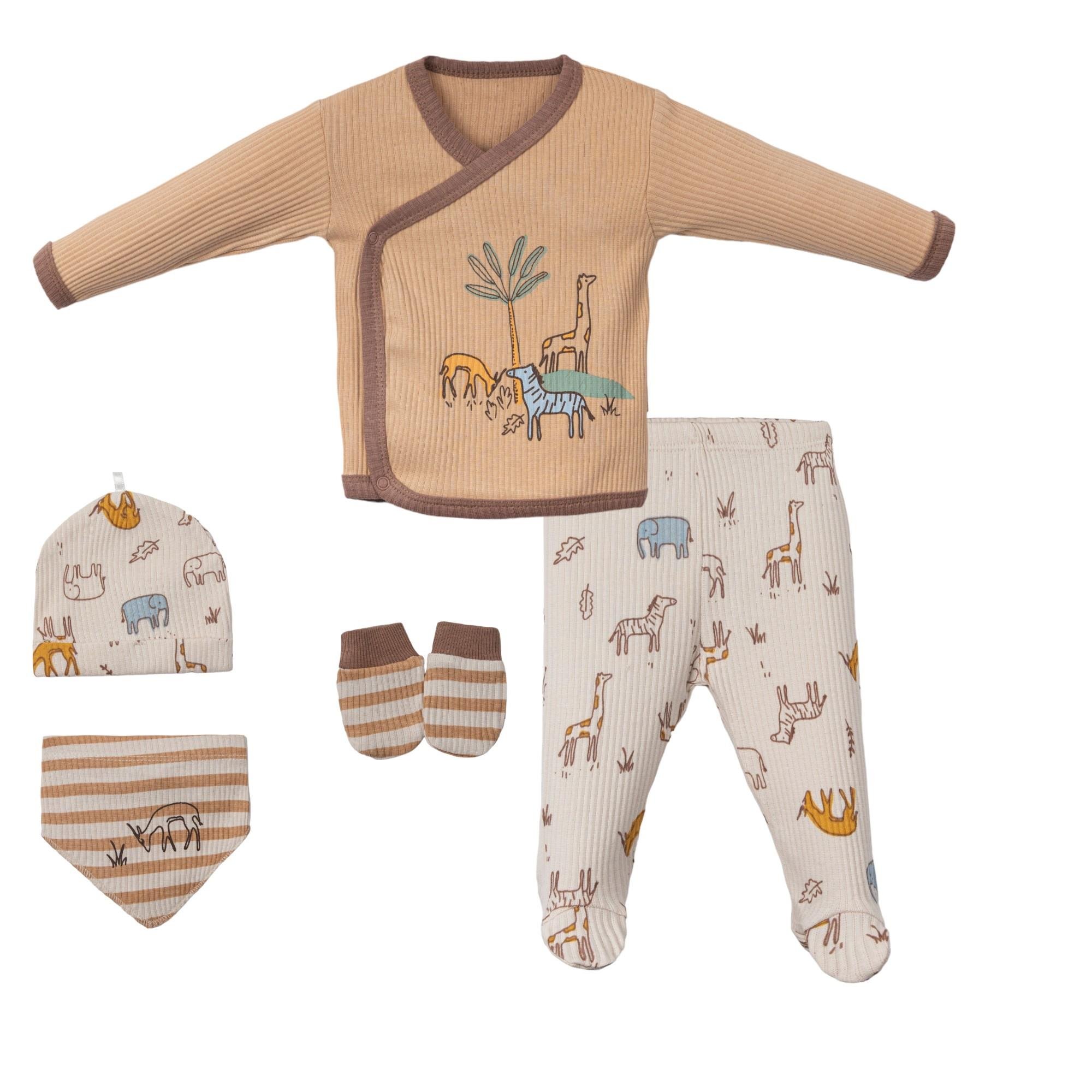 Necix's Moa Erkek Bebek Hastane Çıkışı Beşli Set