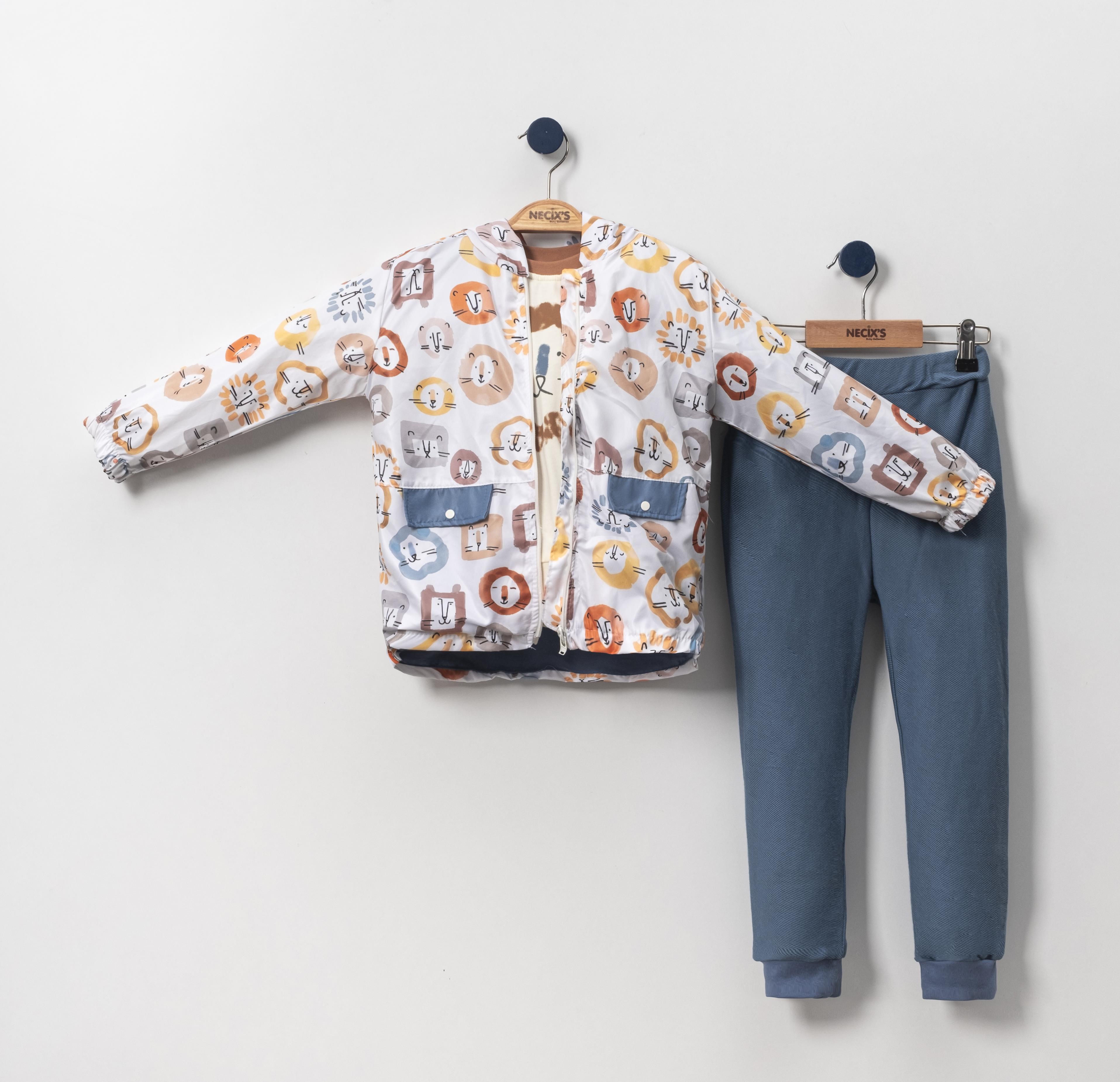 Necix's Mokpo Yağmurluk Kız Çocuk Üçlü Takım