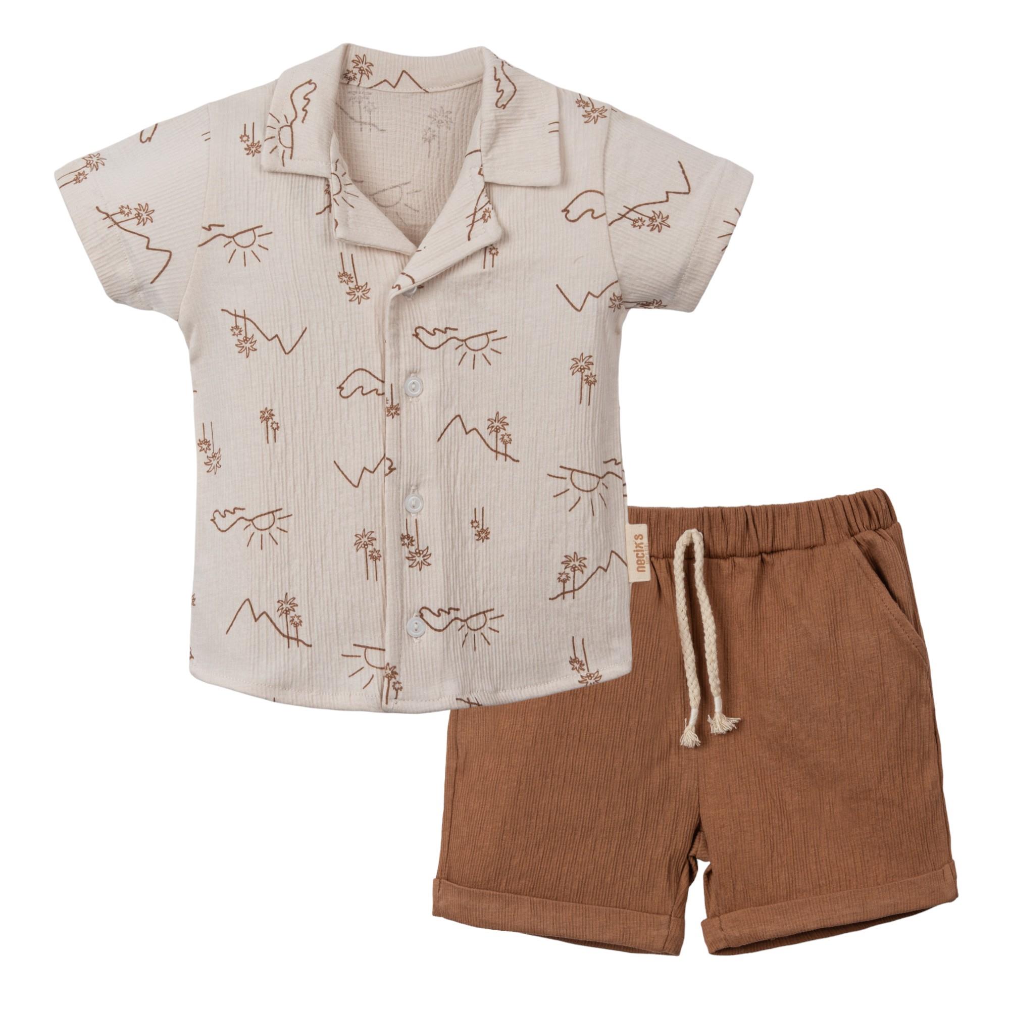 Necix's Nephi Erkek Çocuk Gömlekli İkili Takım