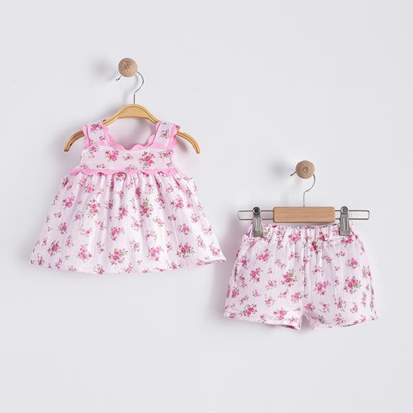 NECİXS PAPATYA DESEN 6/24 2 Lİ KIZ TAKIM