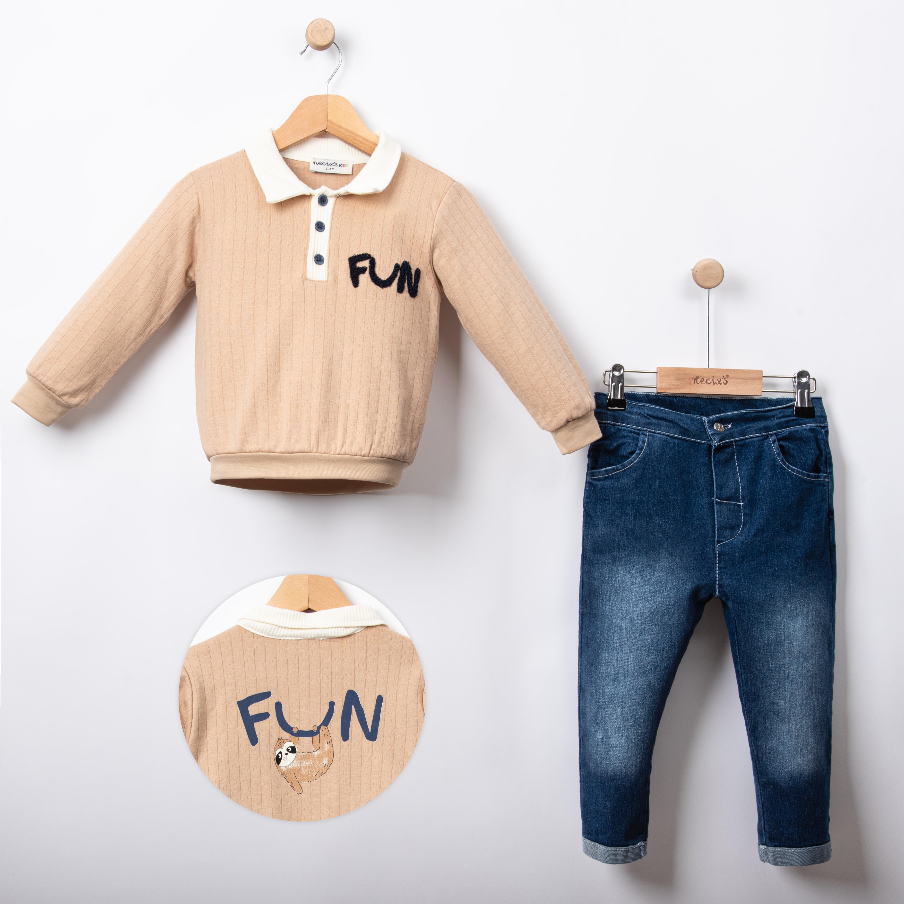 Necix's Santiago Erkek Bebek Polo Yakalı İkili Takım