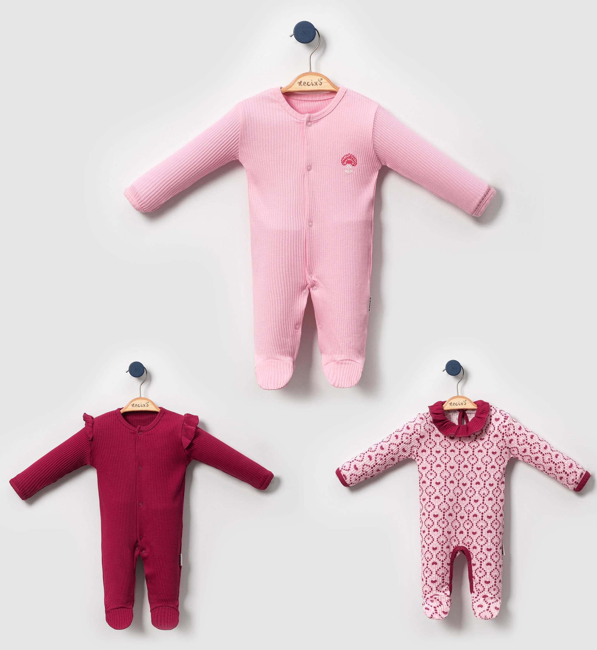 Necix's Semerkand Bebek Tulum 0-3 Ay, 3-3 Adet 3 Adet