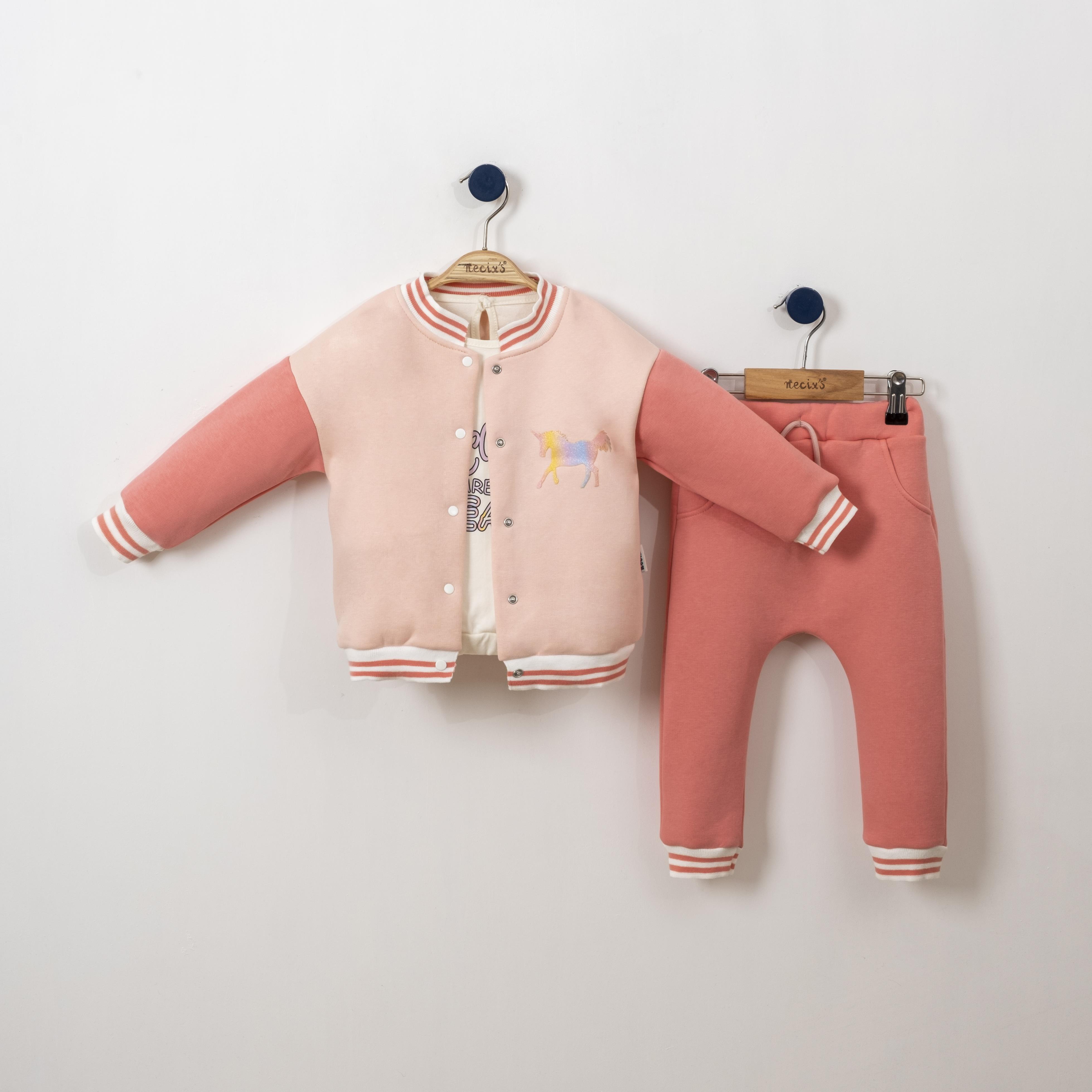 Necix's Unicorns Reals Kolej Kız Bebek Üçlü Takım
