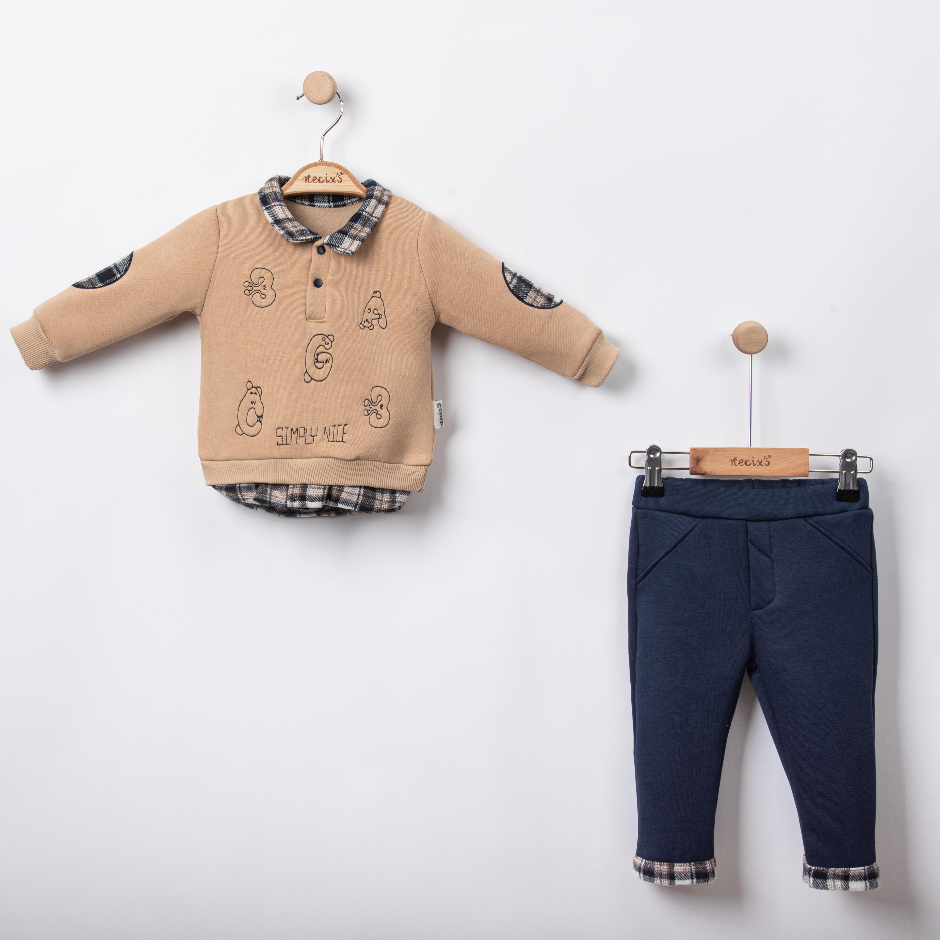 Necix's Valancia Süveterli Erkek Bebek İkili Takım