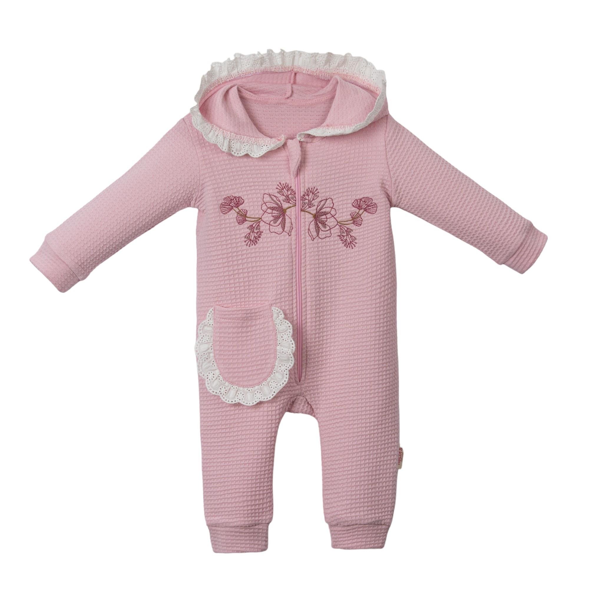 Necix's Yola Fermuarlı Kız Bebek Tulum